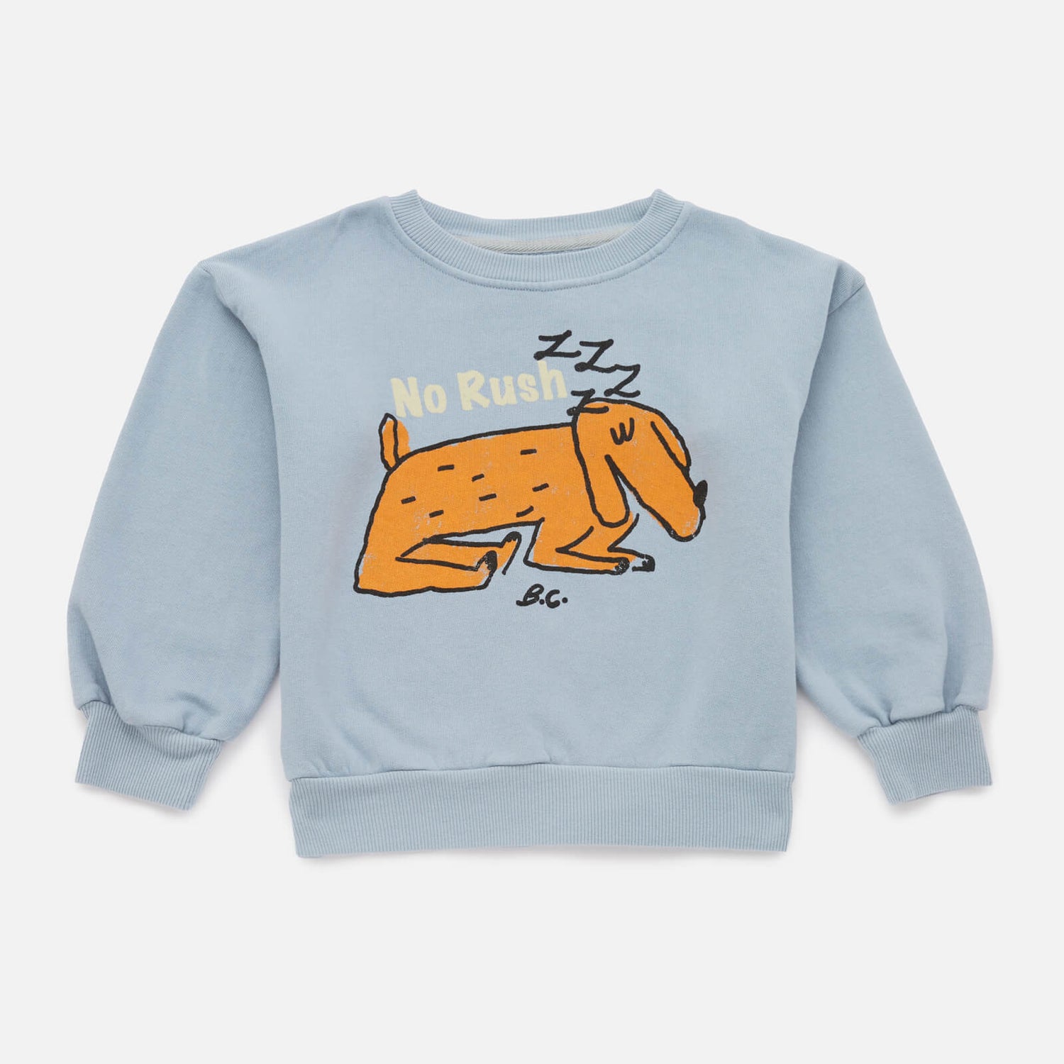 BoBo Choses Kids’ Sleepy Dog Fleece Back Cotton Sweatshirt - 2-3 years
