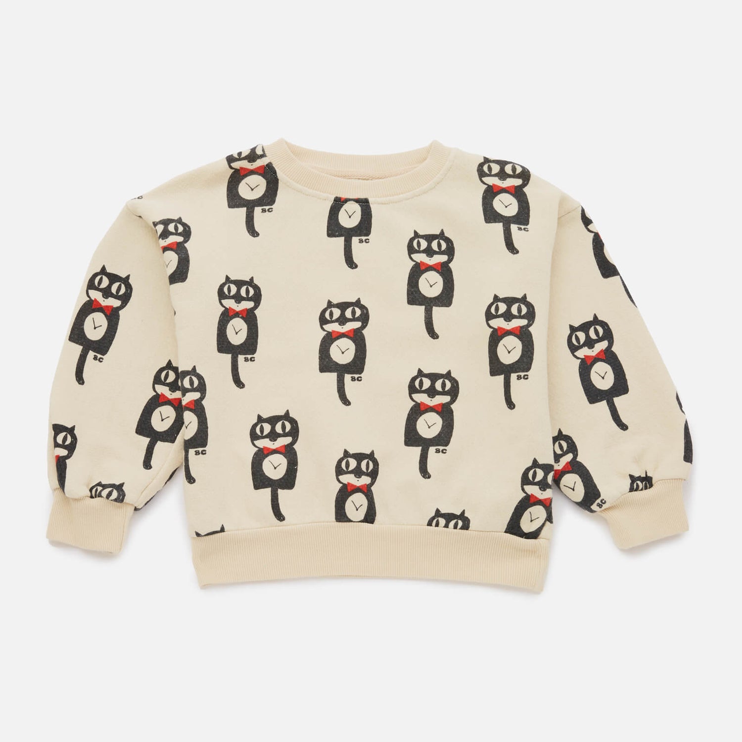 BoBo Choses Kids’ Cat O’Clock Loopback Cotton Sweatshirt