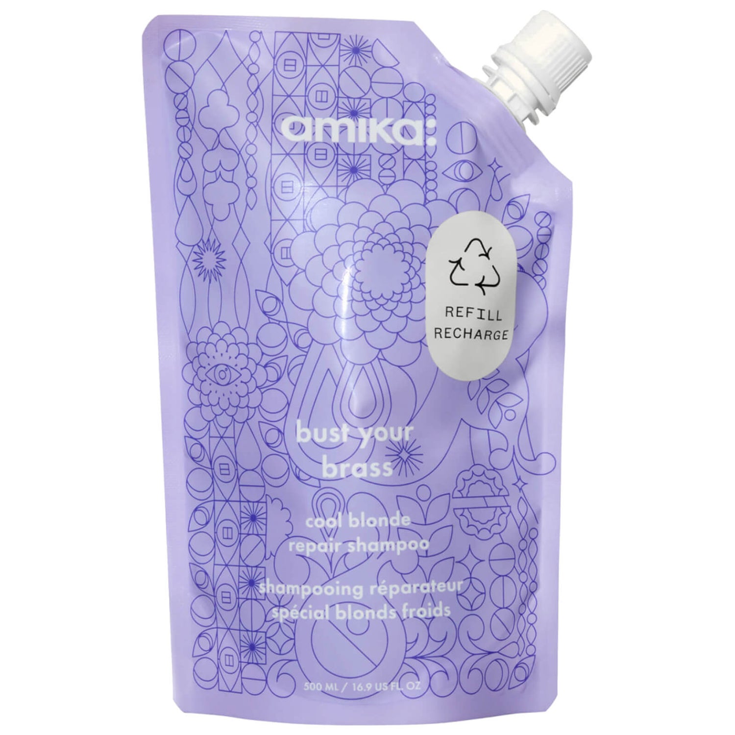 amika Bust Your Brass Cool Blonde Repair Shampoo
