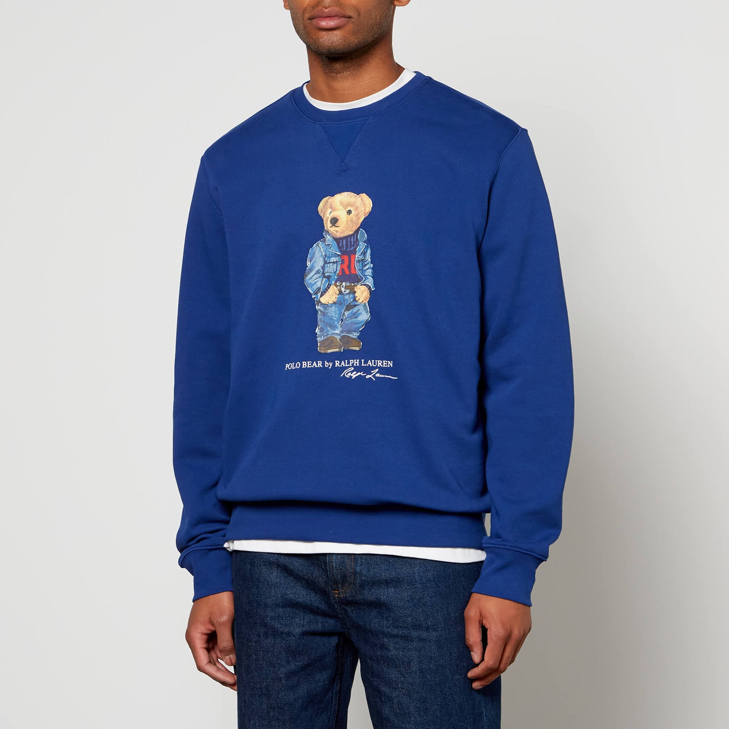 Polo Ralph Lauren Denim Bear Cotton-Blend Sweatshirt - S