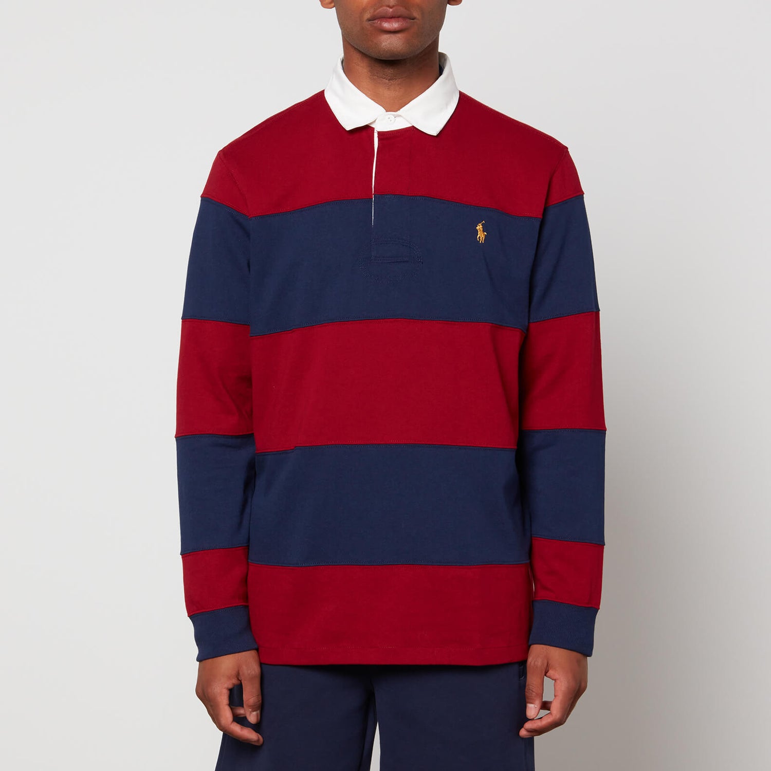 Polo Ralph Lauren Striped Cotton-Jersey Rugby Top - S