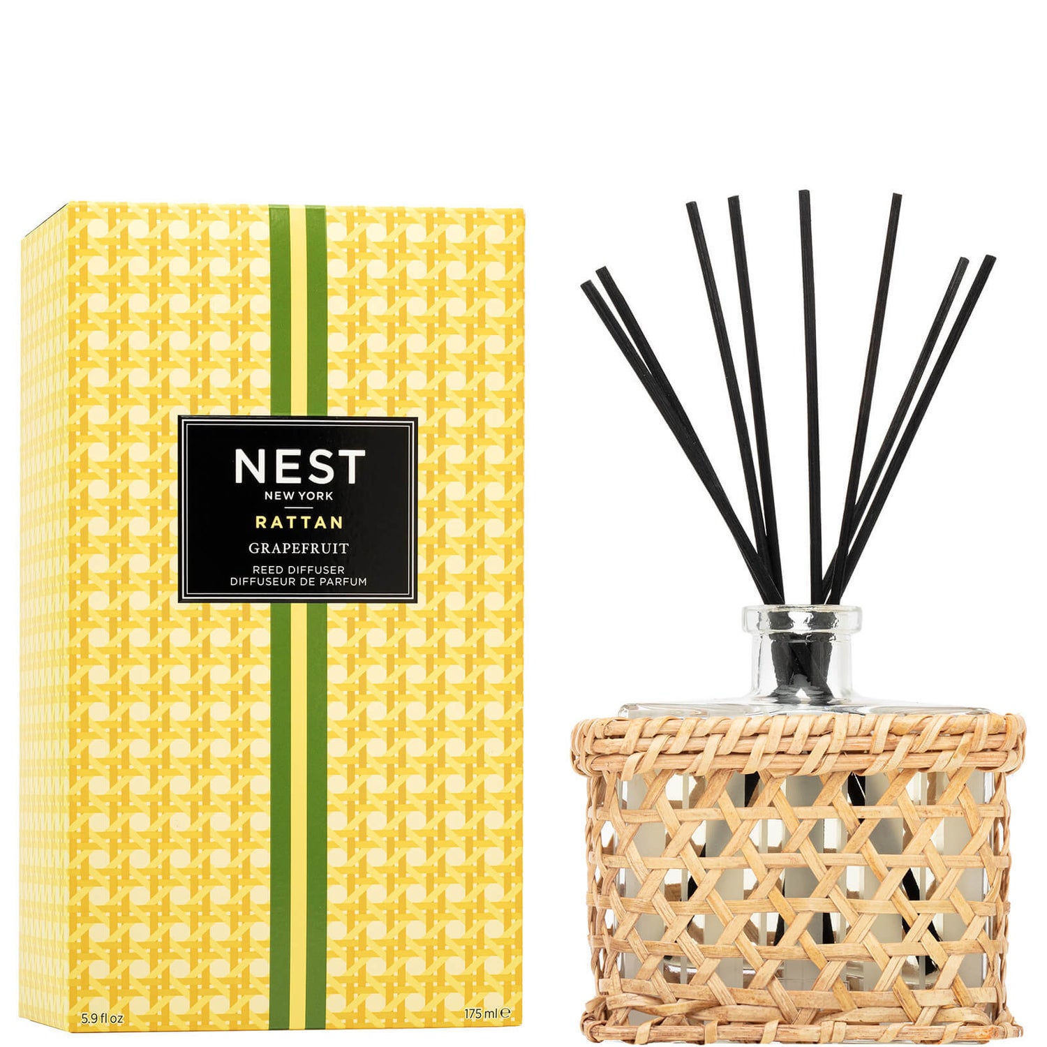 NEST New York Rattan Grapefruit Reed Diffuser 177ml