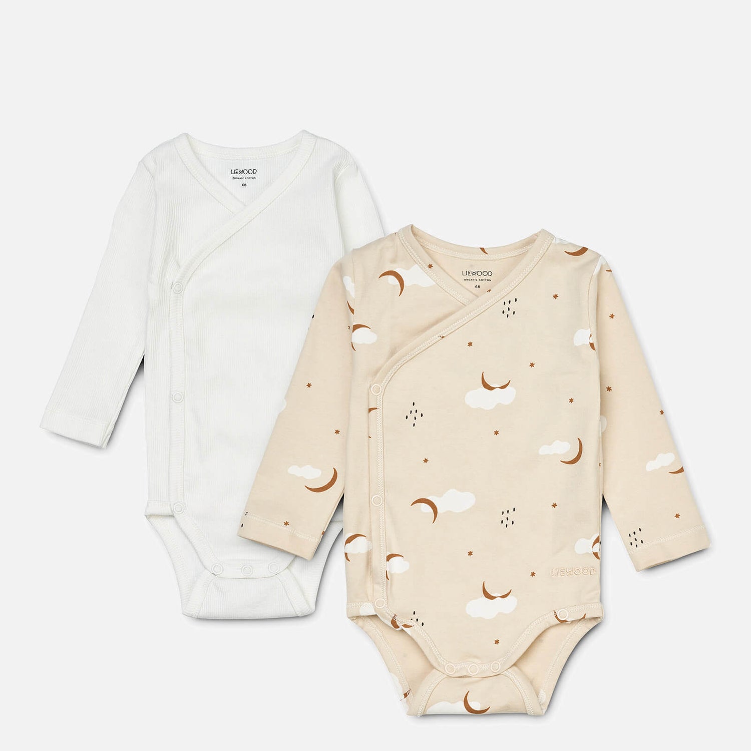 Liewood Baby Hali Two-Pack Cotton-Blend Babygrow - 3 Months