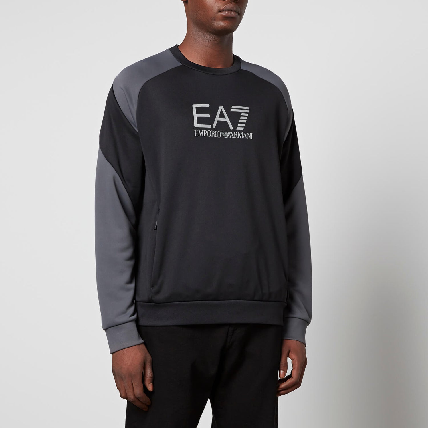EA7 Colour-Block Jersey Sweatshirt - S