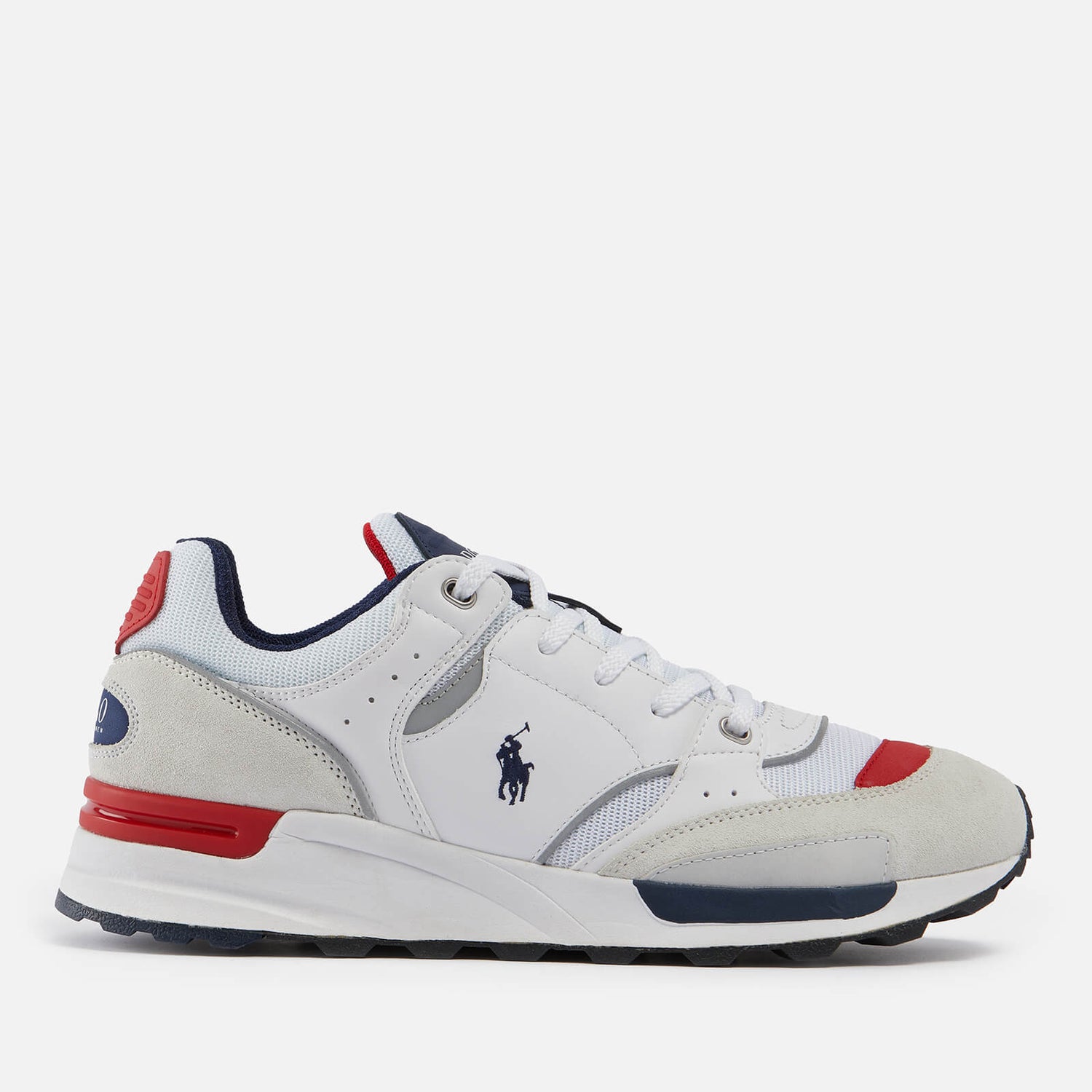 Polo Ralph Lauren Trackster 200 Leather, Suede and Mesh Trainers - UK 7