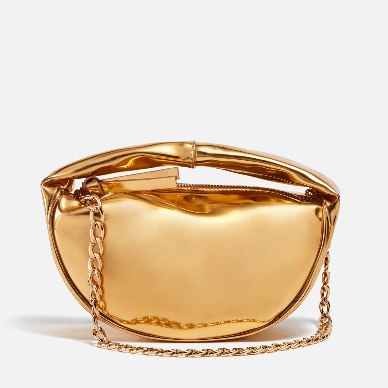 BY FAR Baby Cush Metallic Leather Bag