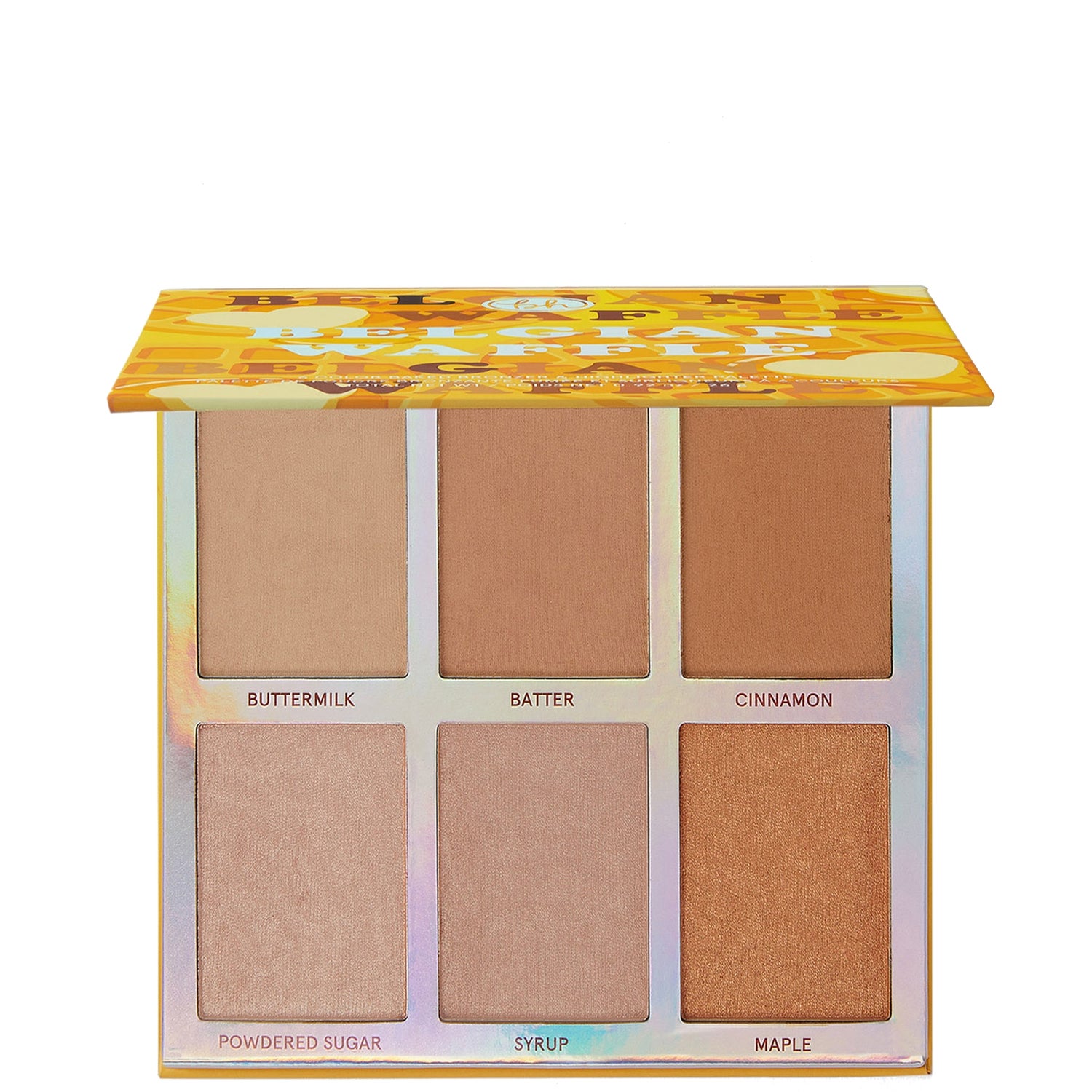 BH Cosmetics Weekend Vibes Belgian Waffle - 6 Color Baked Bronzer & Highlighter Palette