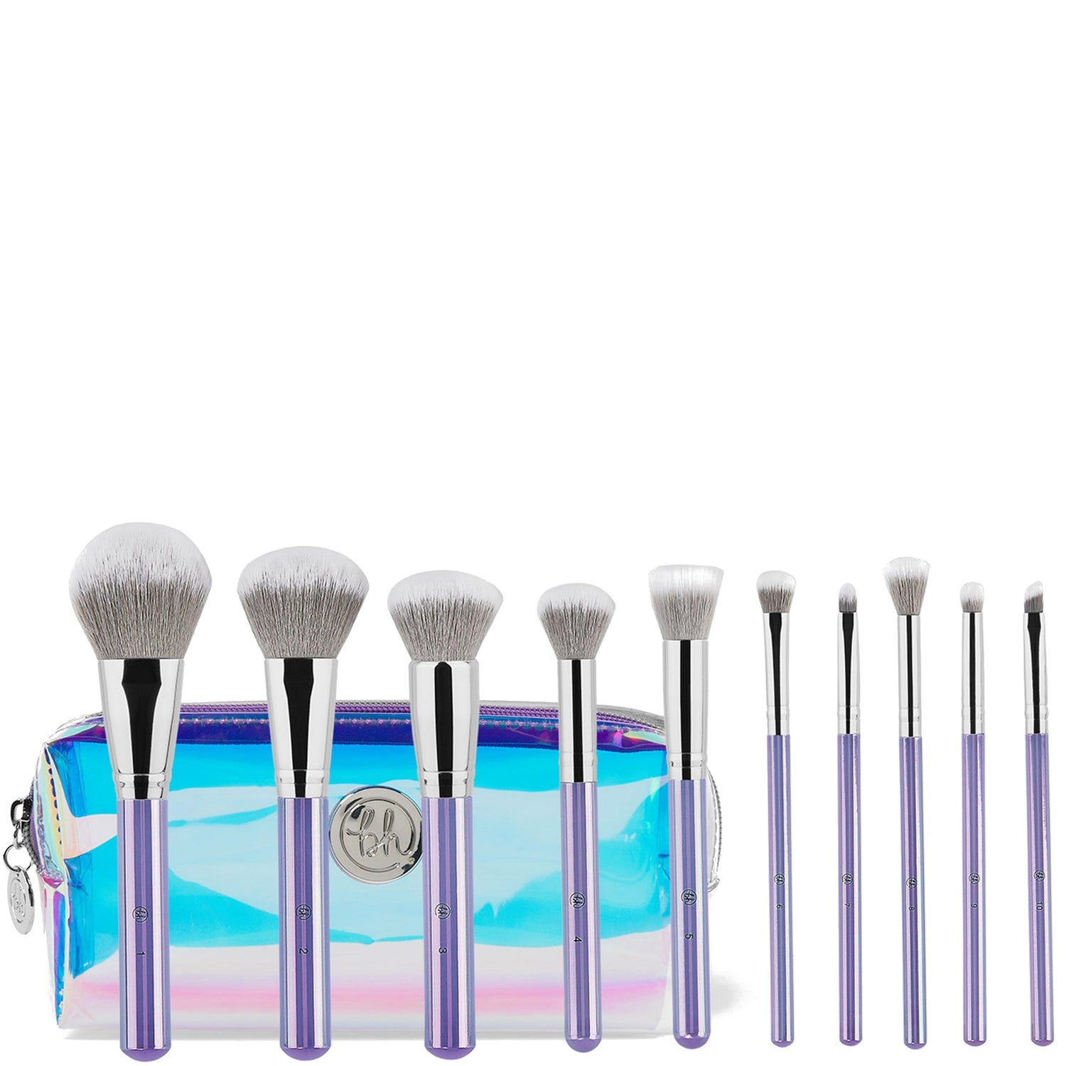 BH Cosmetics Hello Holo - 10 Piece Brush Set