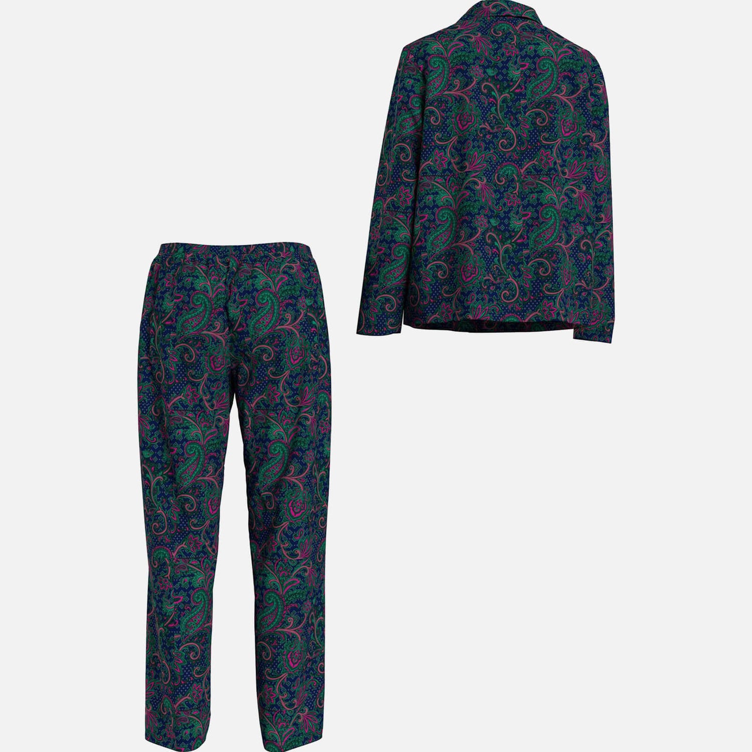 Tommy Hilfiger Paisley Satin Pyjama Set - S