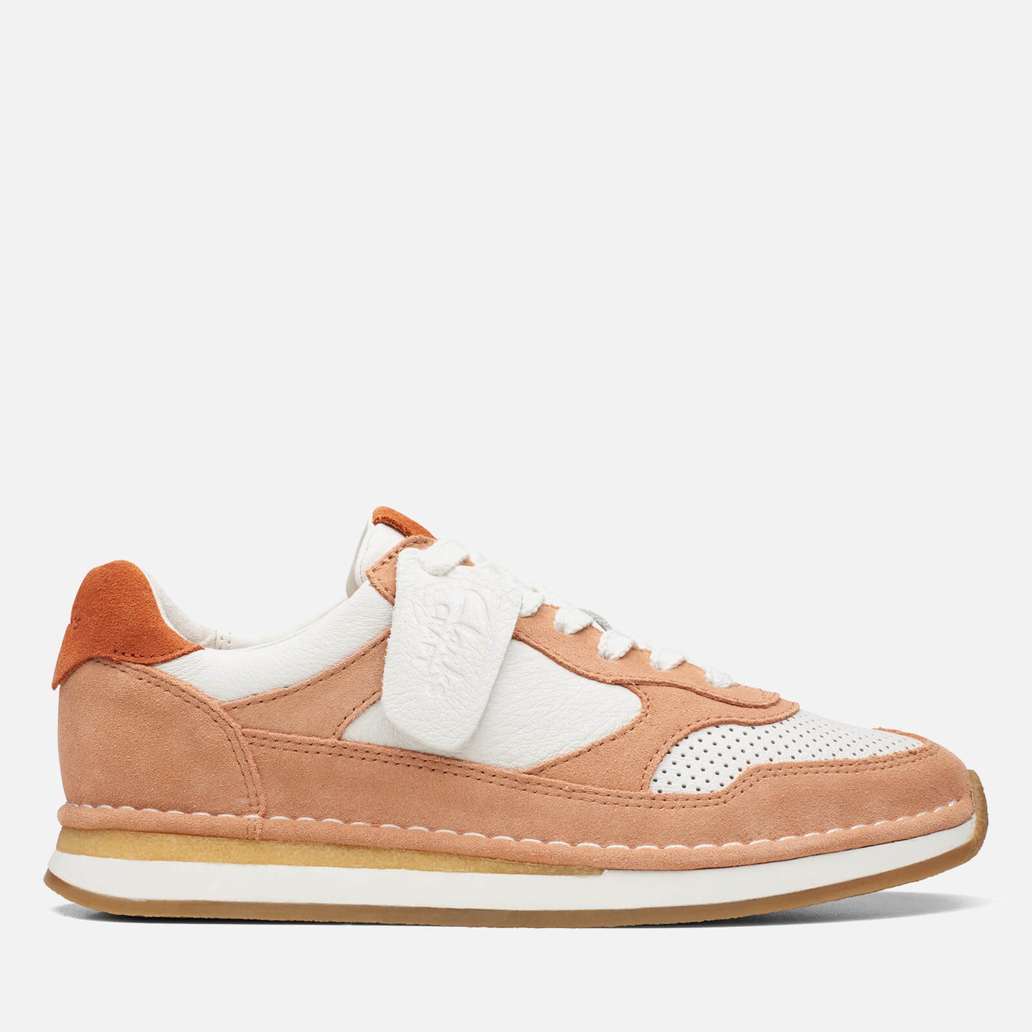 Clarks Craft Run Tor Suede and Leather Trainers - UK 3