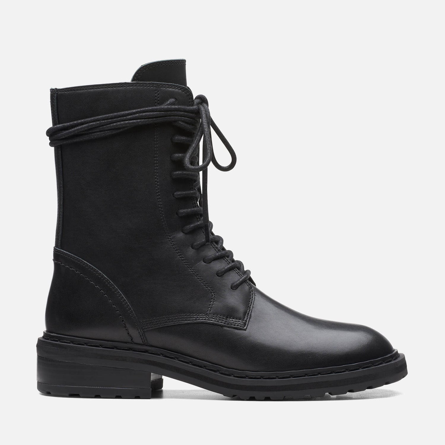 Clarks Tilham Lace Up Leather Boots - UK 3