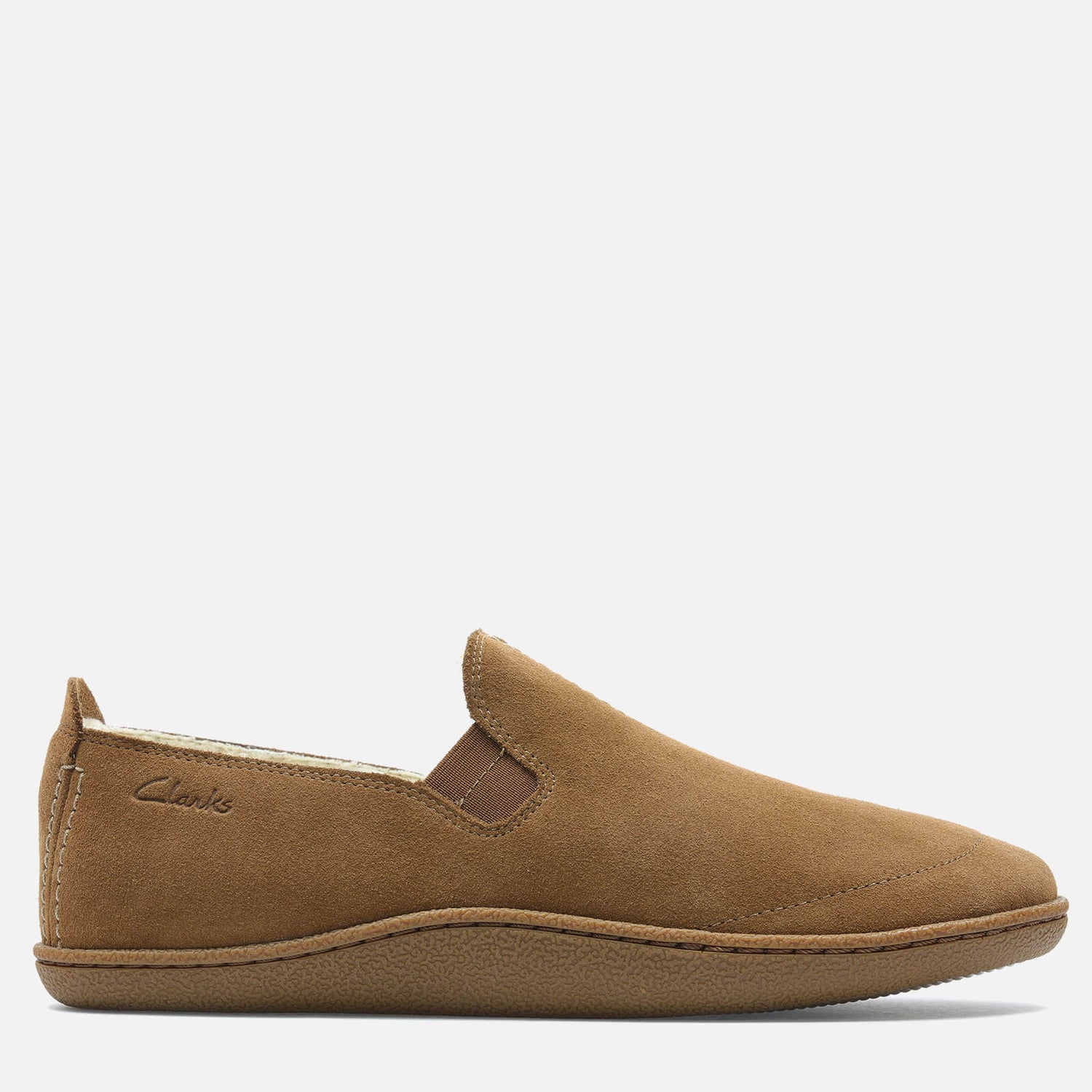 Clarks Home Mocc Suede Slippers - UK 7