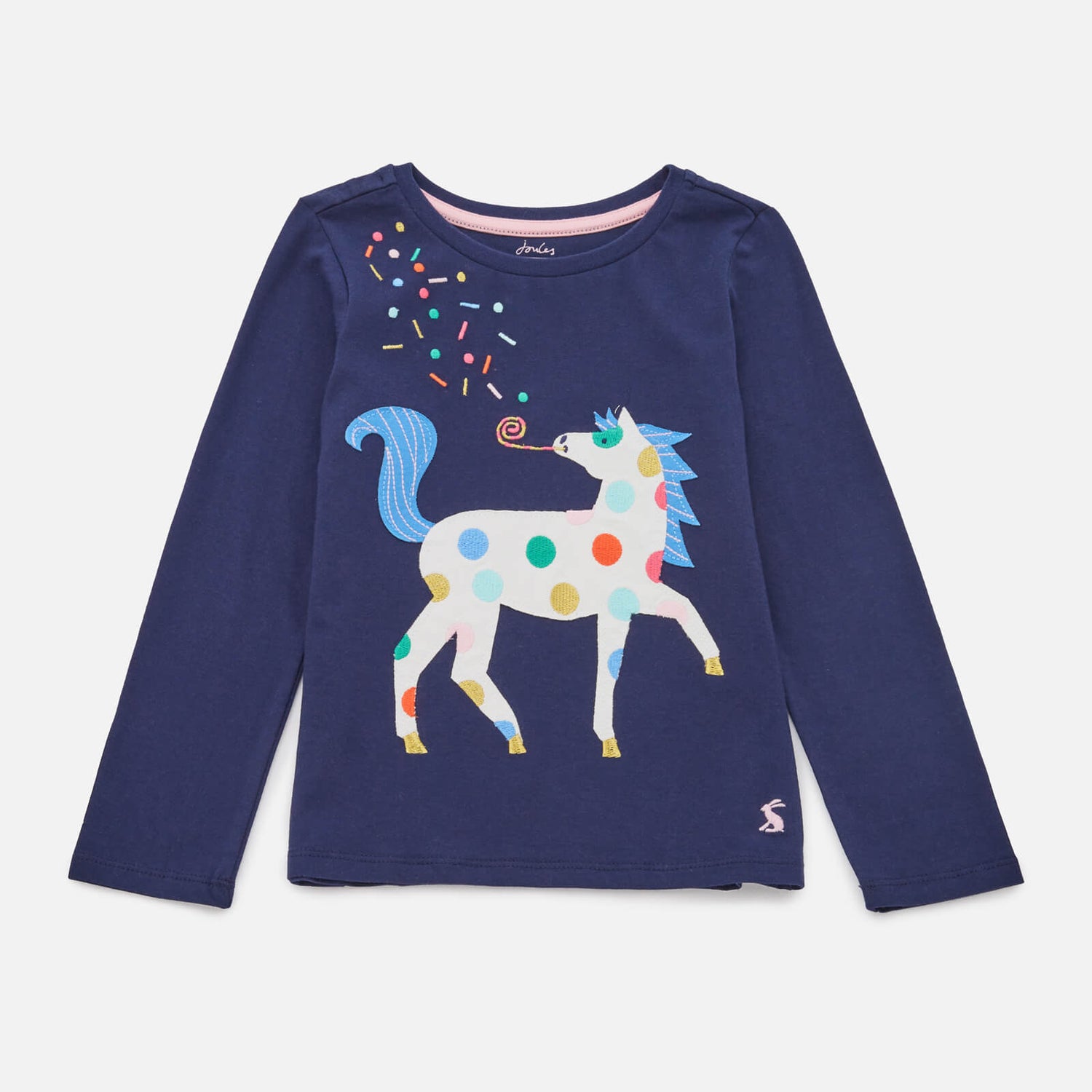 Joules Kids' Ava Cotton-Jersey Long Sleeve Top