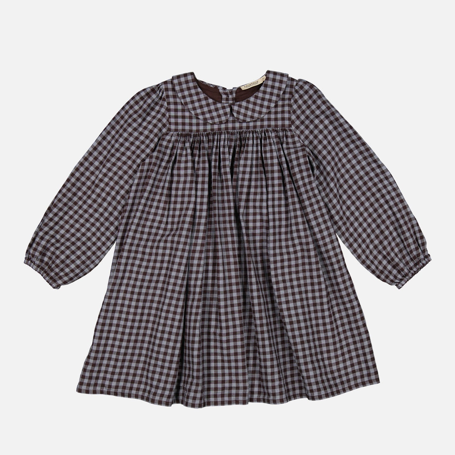 MarMar Copenhagen Girls' Dulla Checked Cotton Dress