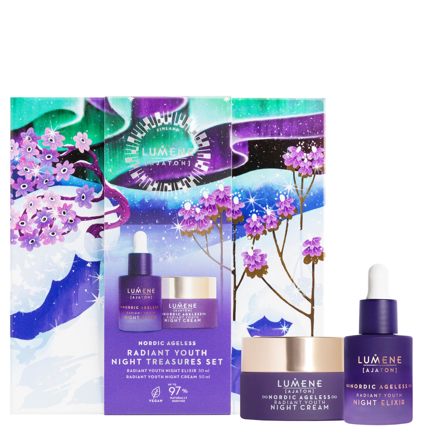 Lumene Nordic Ageless [Ajaton] Radiant Youth Night Treasures Set