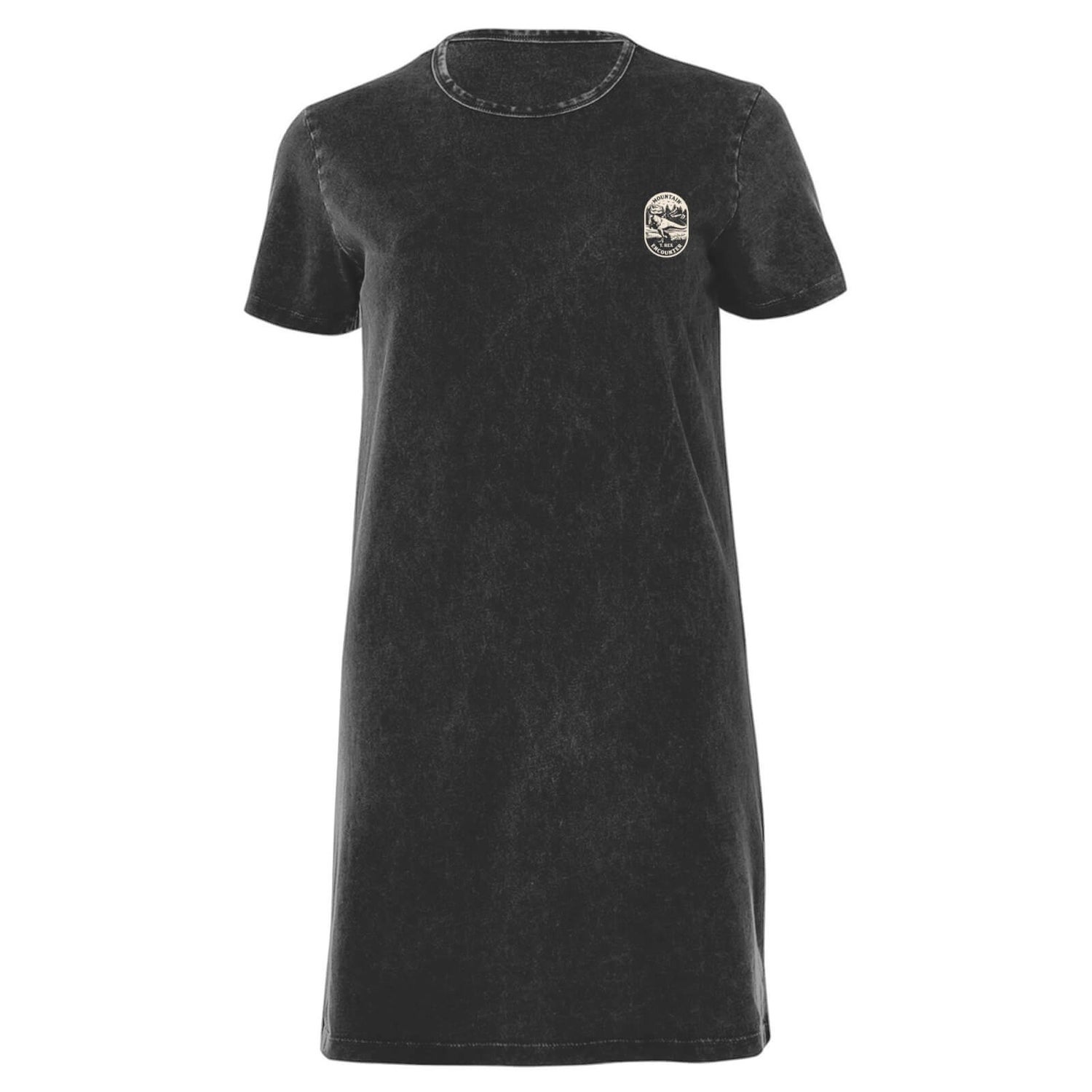 Jurassic World T-Rex Encounter Women's T-Shirt Dress - Black Acid Wash