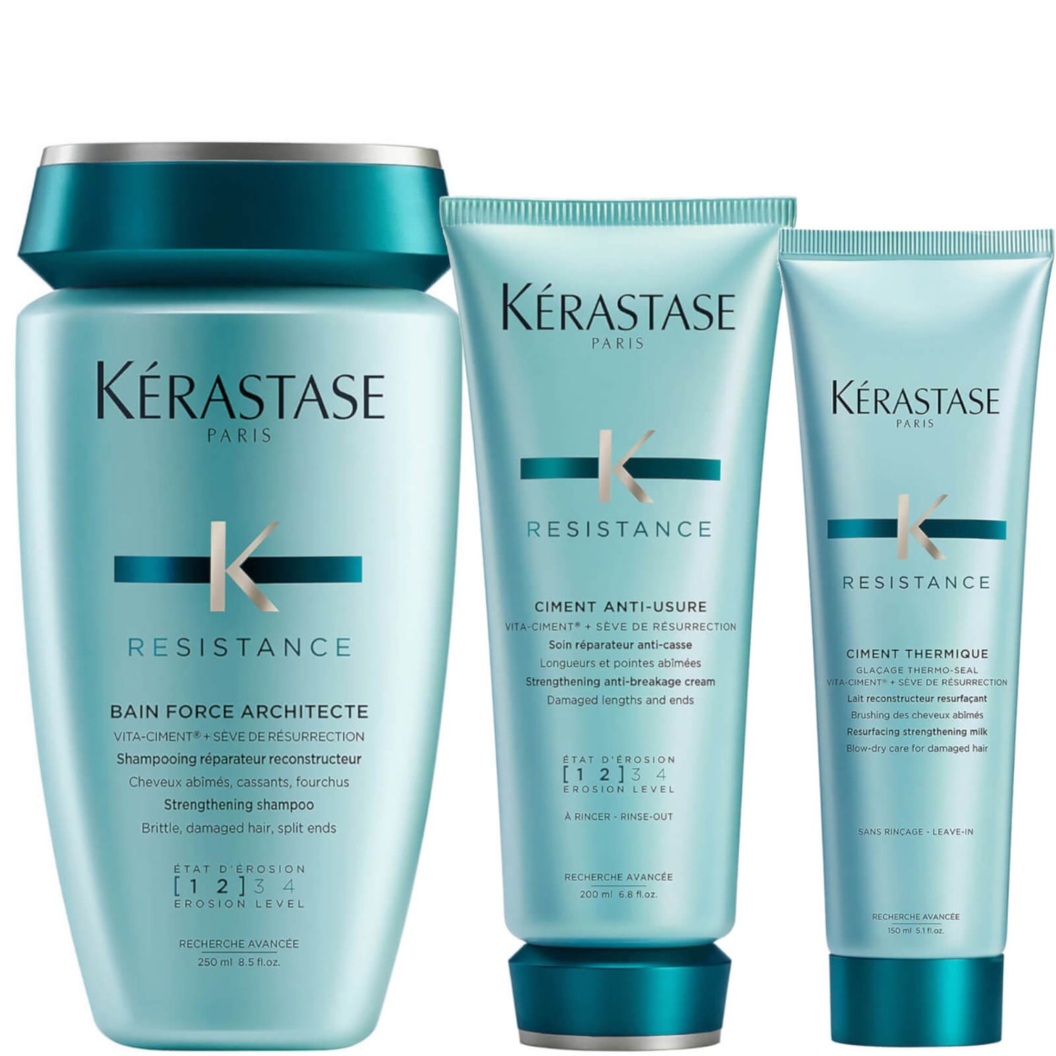 Kérastase Resistance Strengthening Trio For Fine to Medium Hair