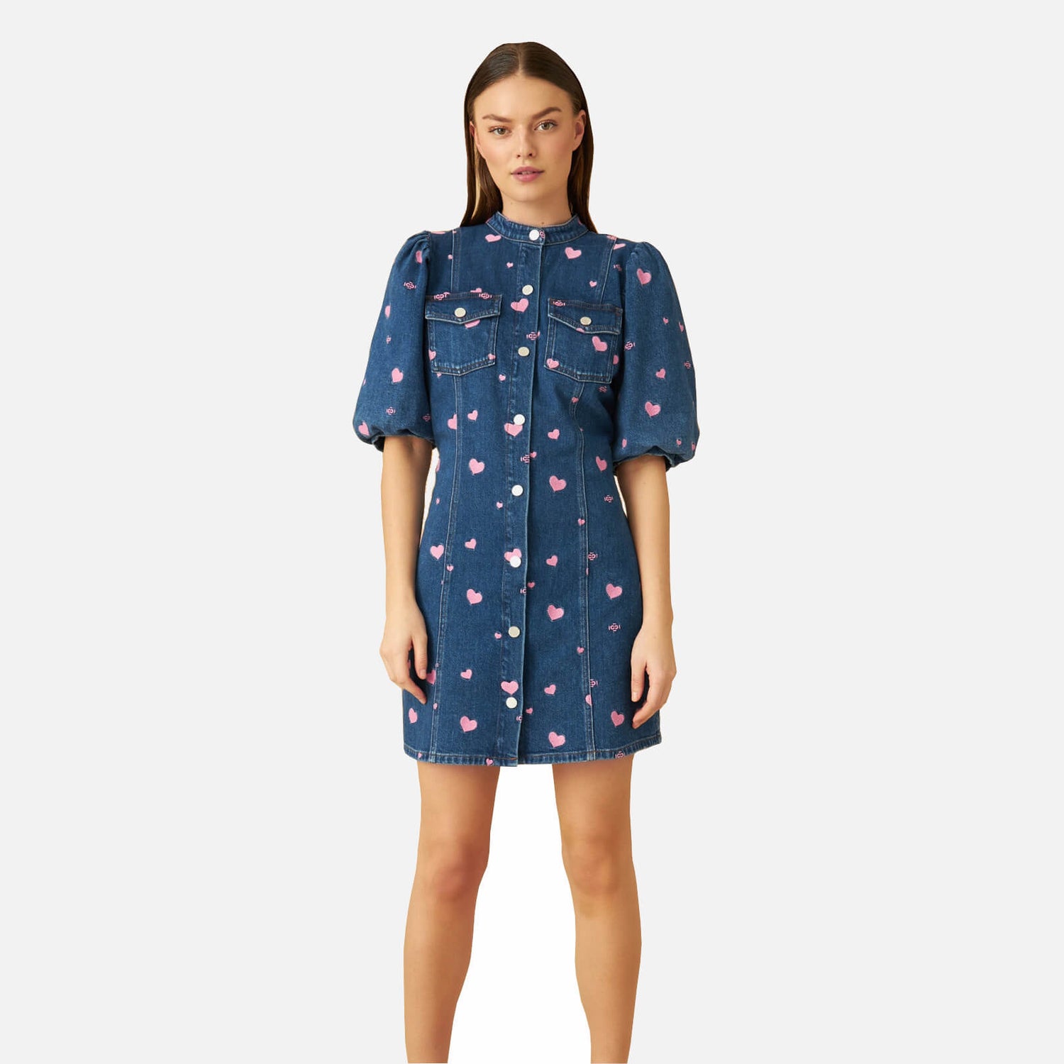 CRAS Celiacras Embroidered Organic Denim Dress - EU 36/UK 8