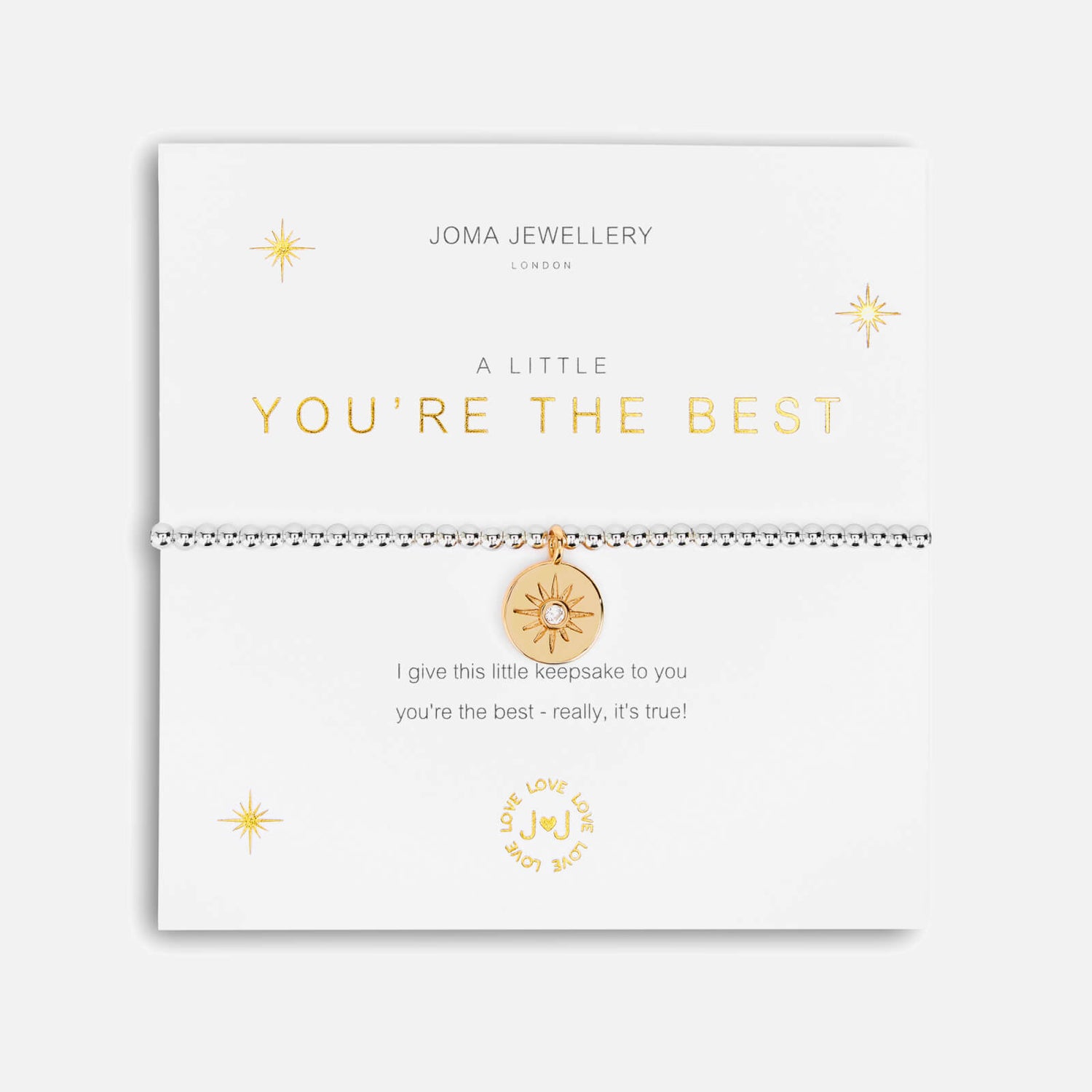 Joma Jewellery Women's You're The Best Silver Bracelet - Silver