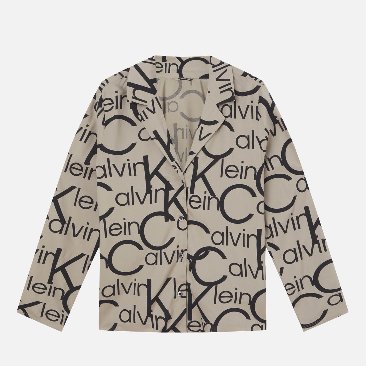Calvin Klein Monogram Linen Pyjama Top - M