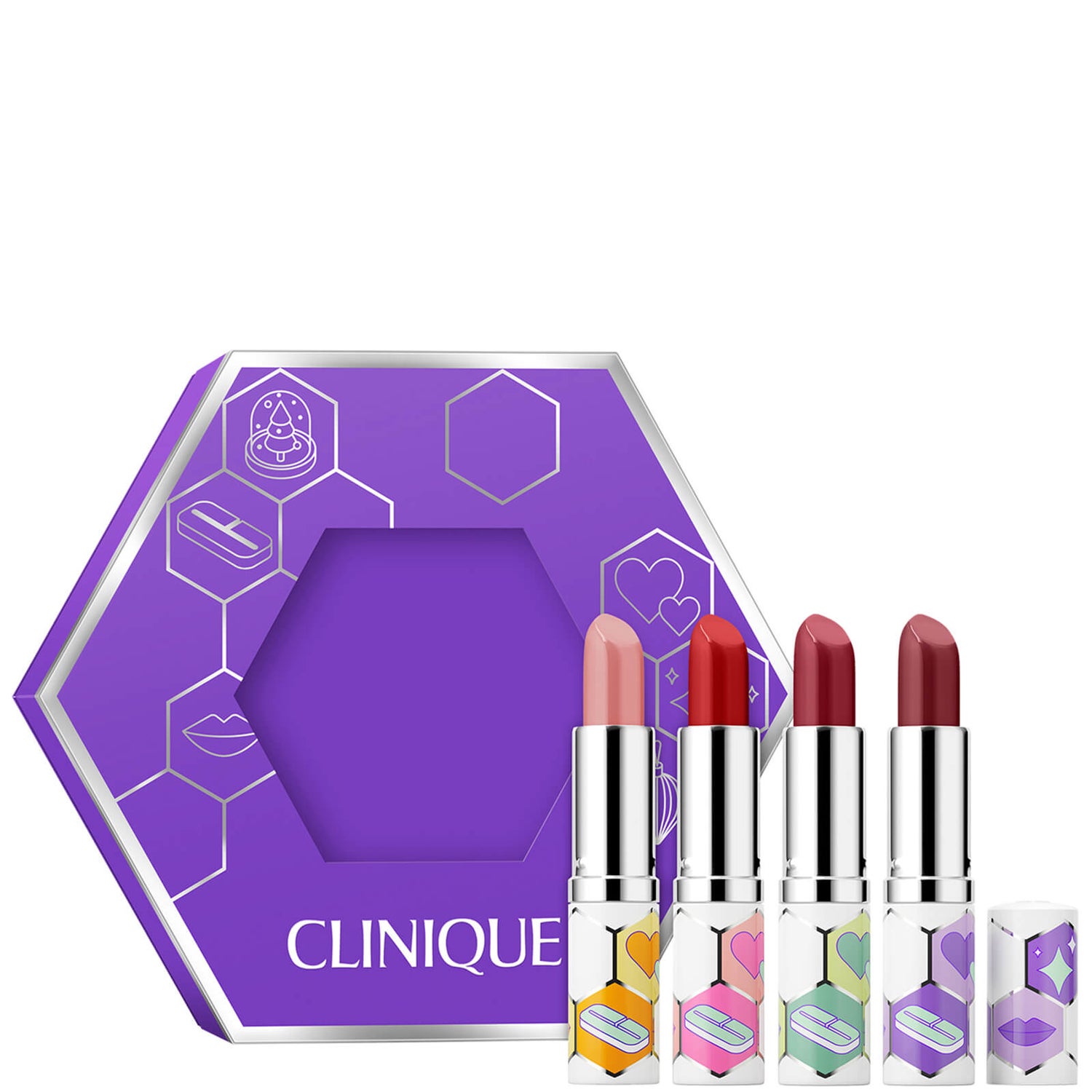Clinique Pop Treats Lipstick Makeup Gift Set (Worth £81.85)