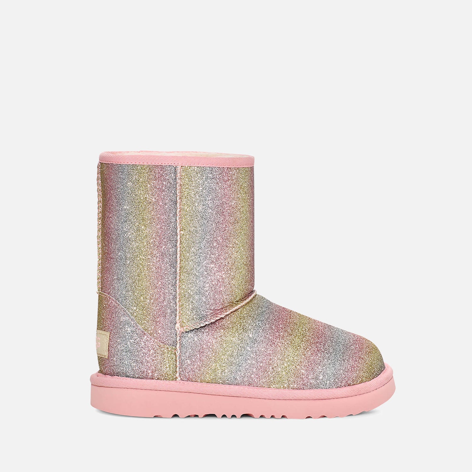 UGG Kids’ Classic II Waterproof Glittered Faux Suede Boots
