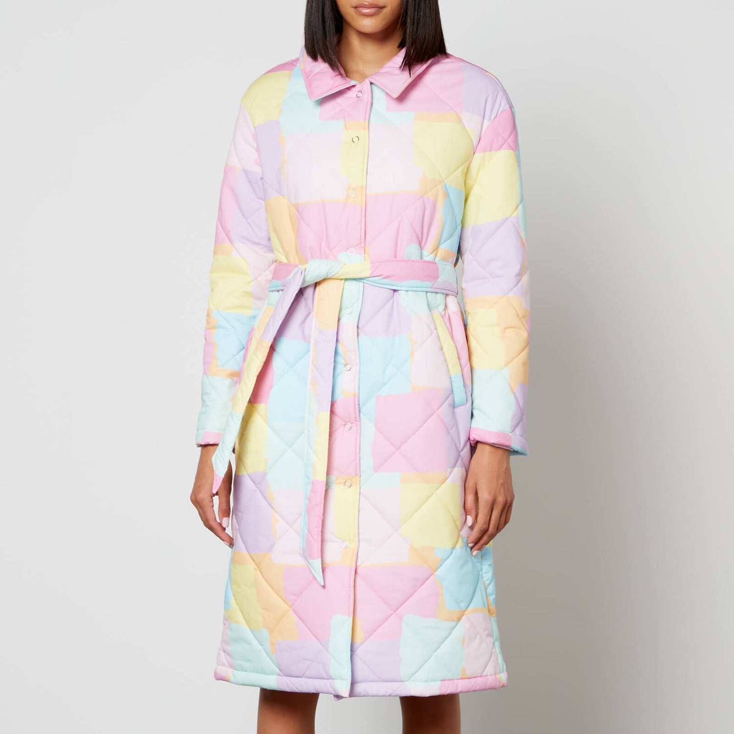 Olivia Rubin Lou Quilted Printed Cotton Coat - UK 6