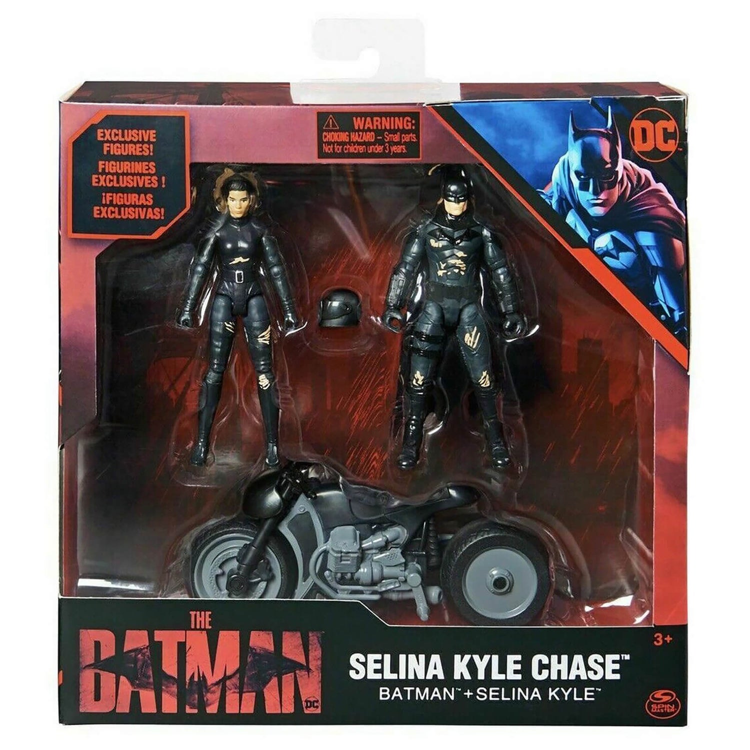 Spin Master The Batman Batman and Selina Kyle Chase 4 Inch Action Figure Box Set