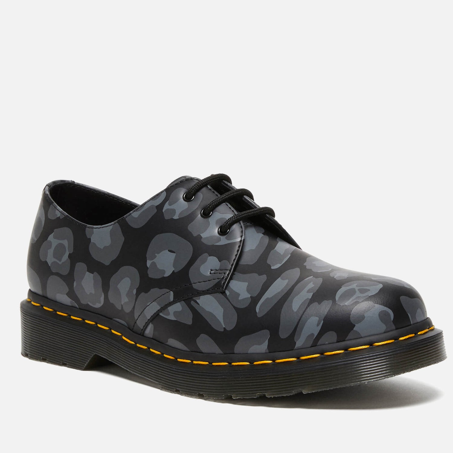 Dr. Martens 1461 Distorted Leopard Leather Shoes - UK 8