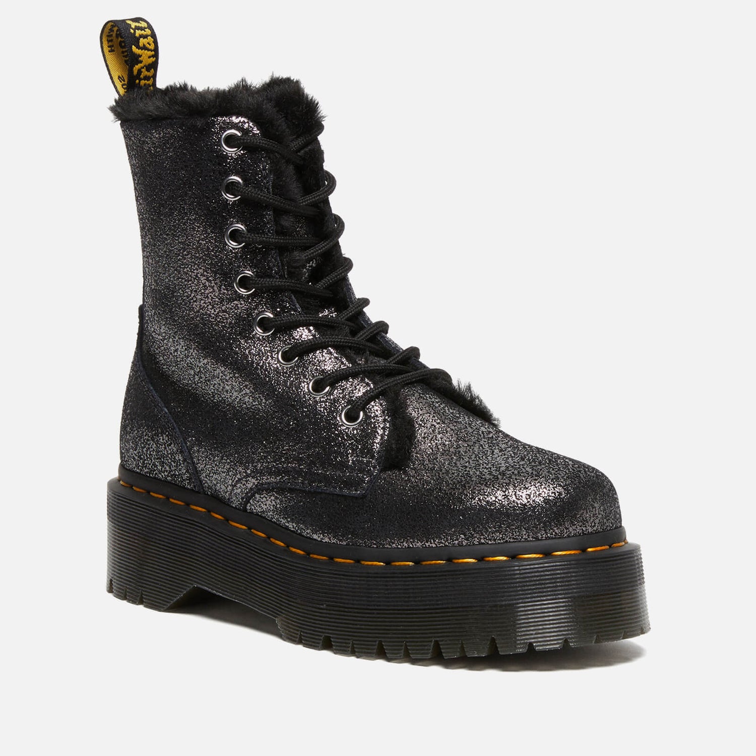 Dr. Martens Women's Jadon Distressed Metallic Leather Boots - UK 3