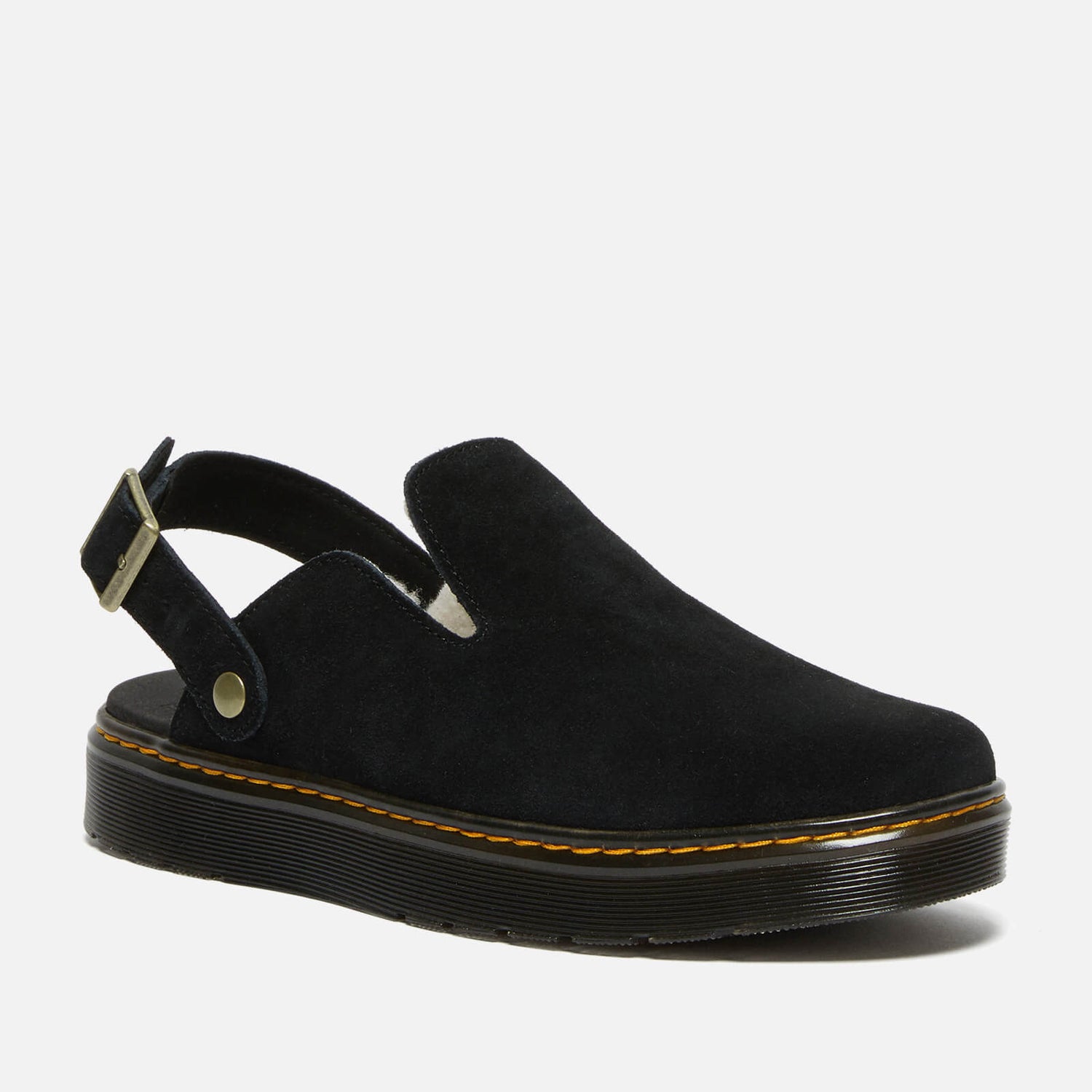Dr. Martens Carlson Faux Shearling-Lined Suede Mules