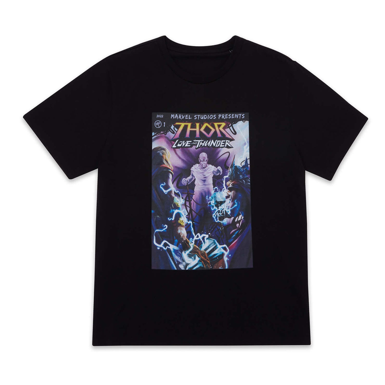 Marvel Thor - Love and Thunder Gorr Comic Unisex Camiseta - Negra