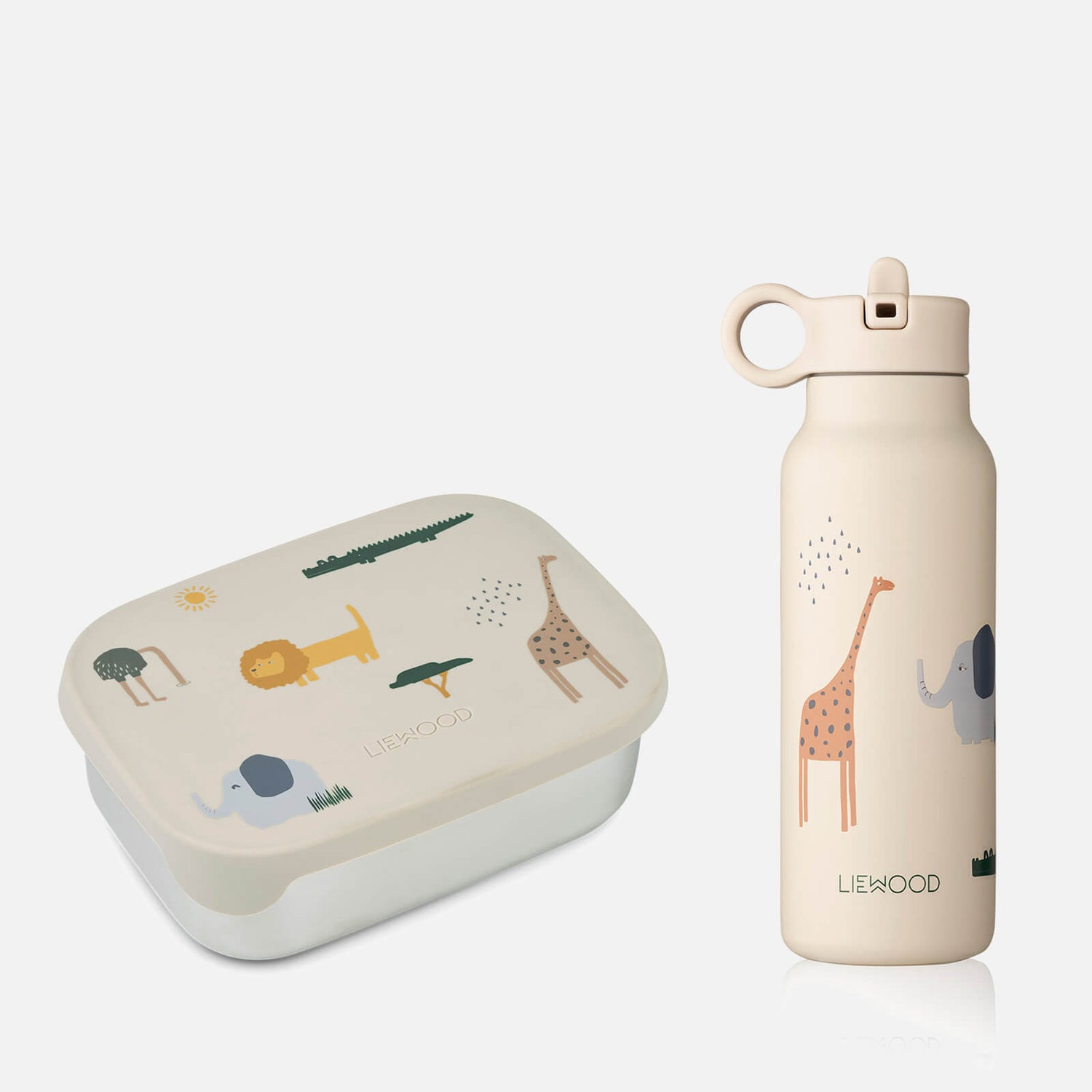 Liewood Joni Lunch Box Set - Safari Sandy Mix