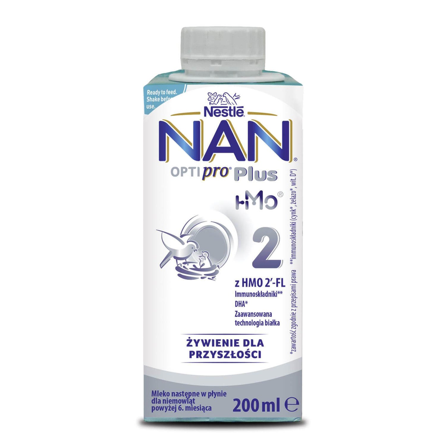 Nan Optipro® Plus 2 HMO w płynie - 200ml