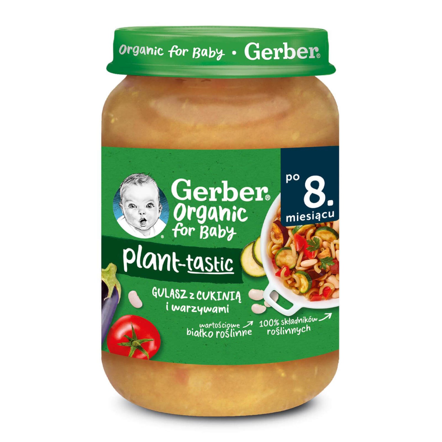 Gerber Organic Plant-tastic Gulasz z cukinią i warzywami - 190g