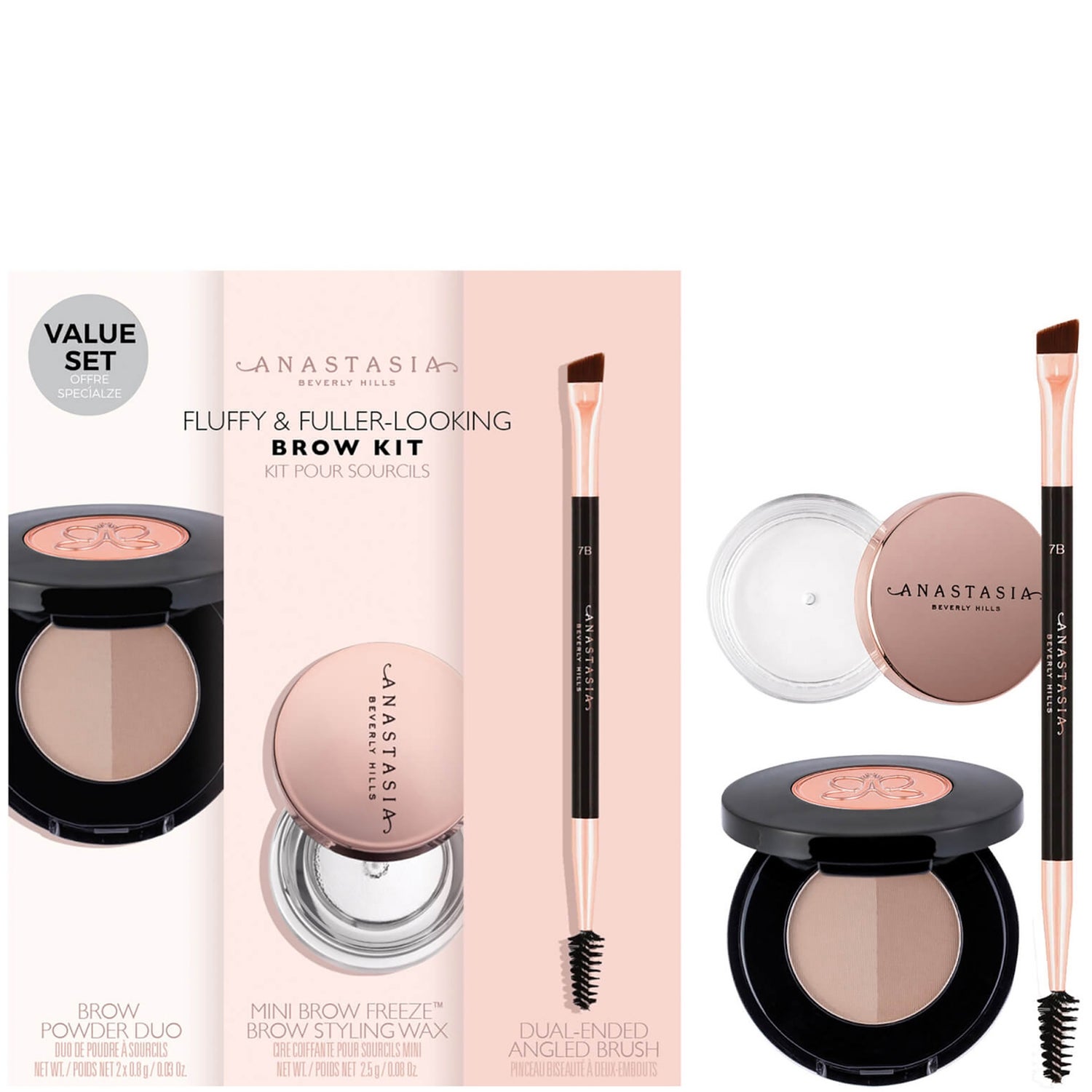 Anastasia Beverly Hills Fluffy and Fuller Looking Brow Kit (Various Shades)