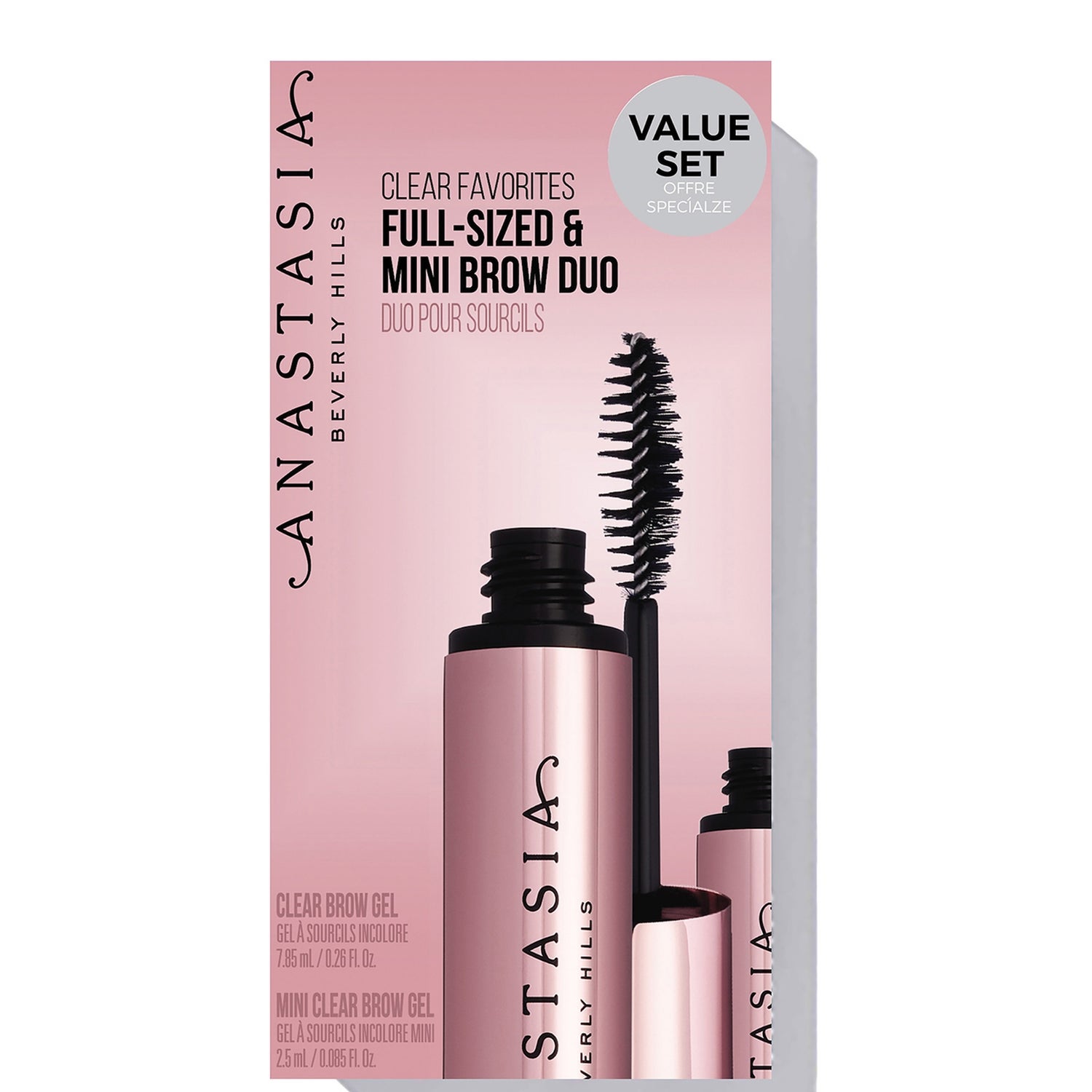 Anastasia Beverly Hills Clear Favorites Kit Full-Sized and Mini Brow Duo