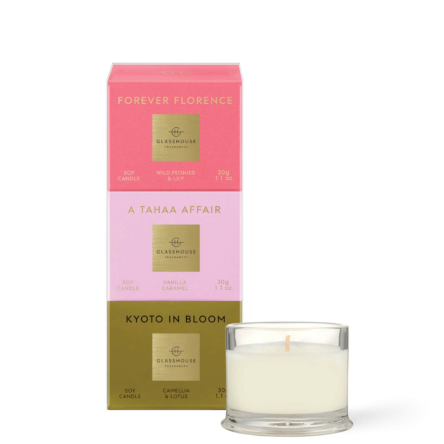お気にいる Glasshouse 30g Trio Coveted Most - Christmas Fragrances 邦楽