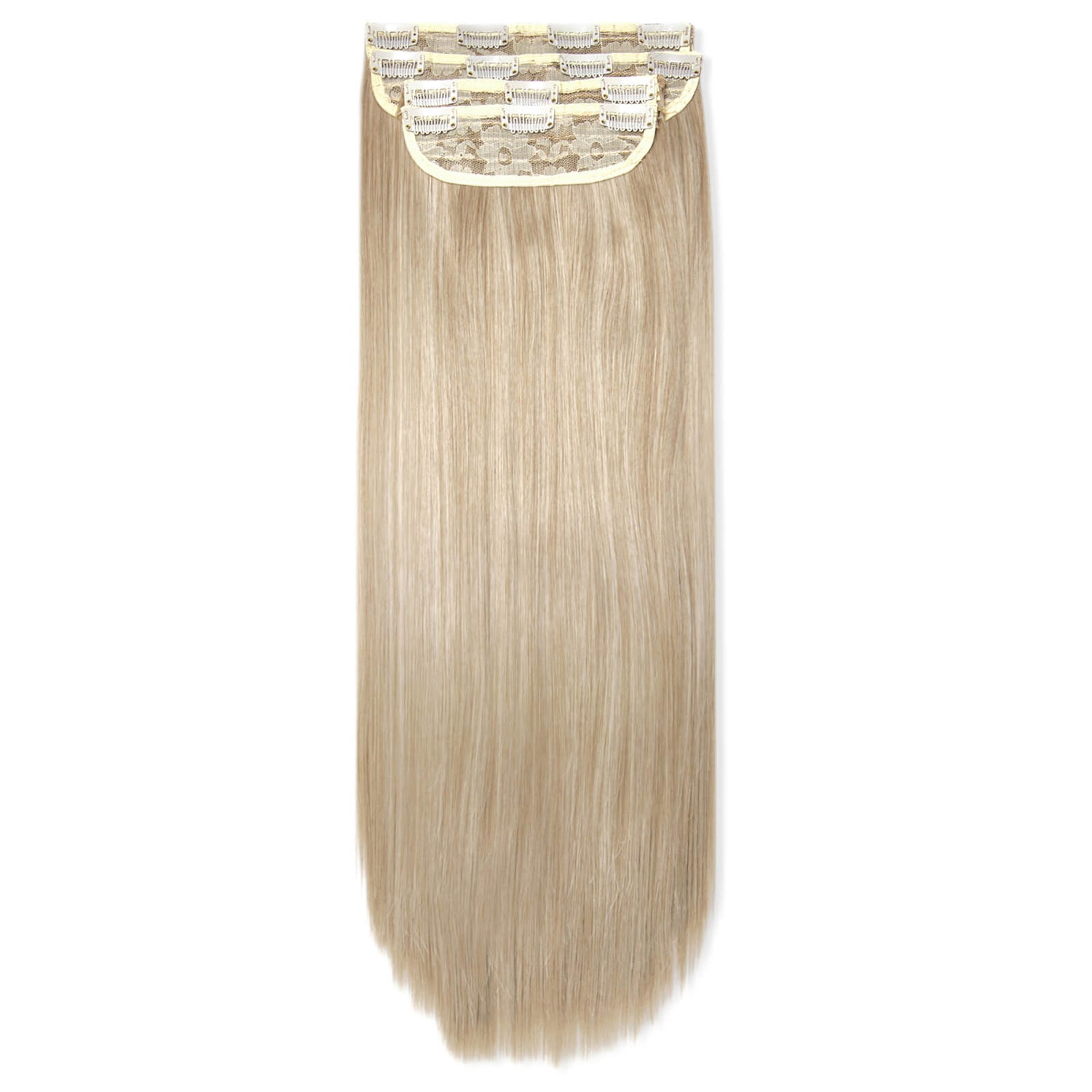 LullaBellz Ultimate Half Up Half Down 22" Straight Extension and Pony Set (Various Shades)