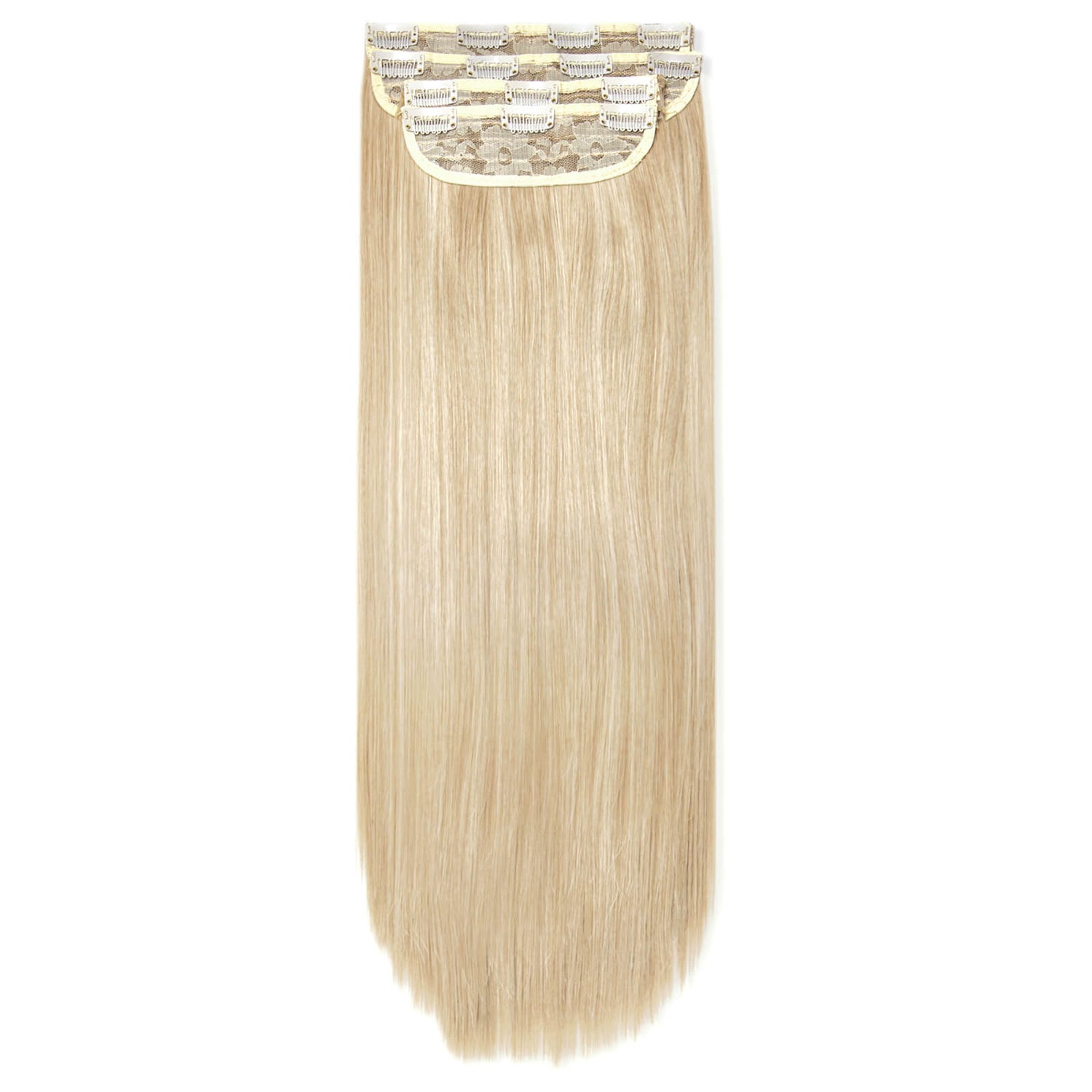 LullaBellz Ultimate Half Up Half Down 22" Straight Extension and Pony Set (Various Shades)