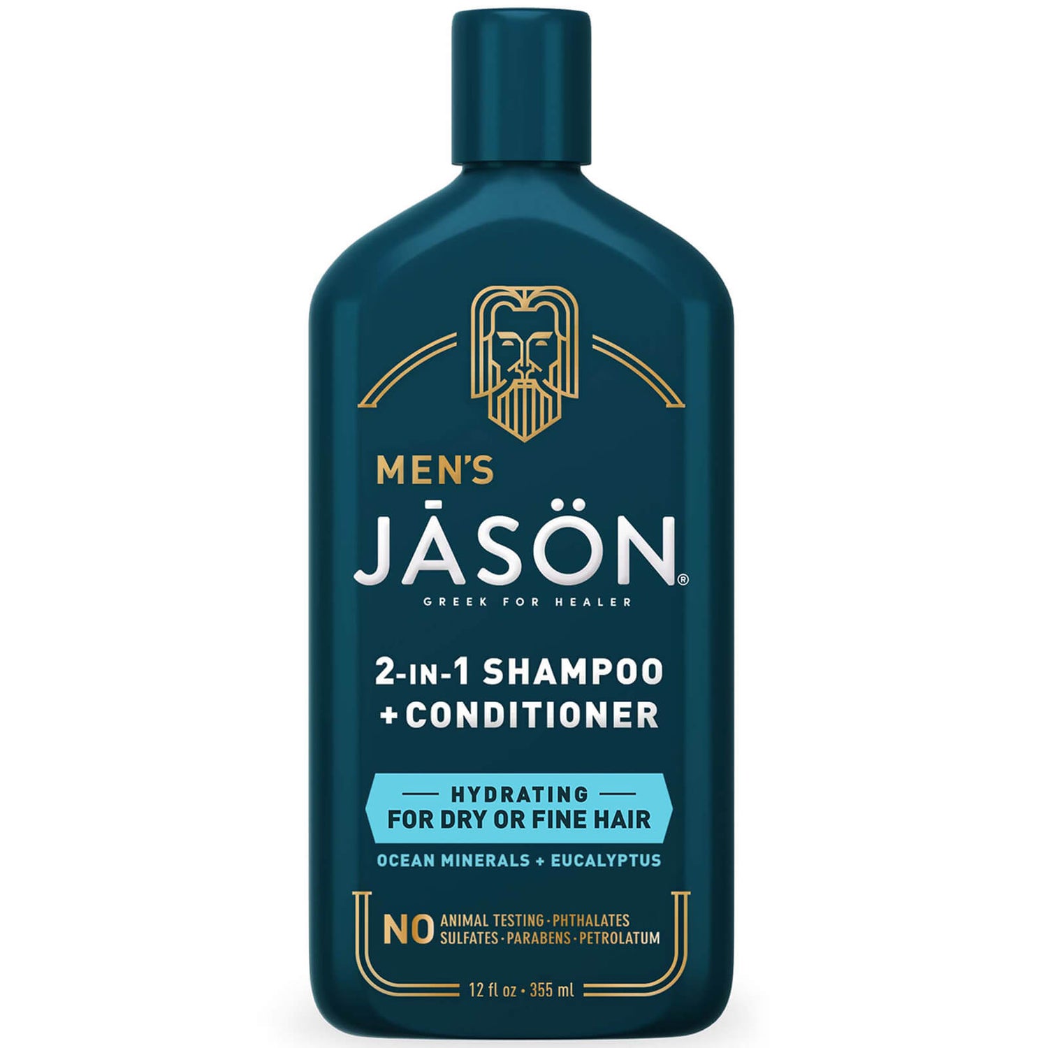 JASON Men's Hydrating 2-in-1 Shampoo and Conditioner 335ml