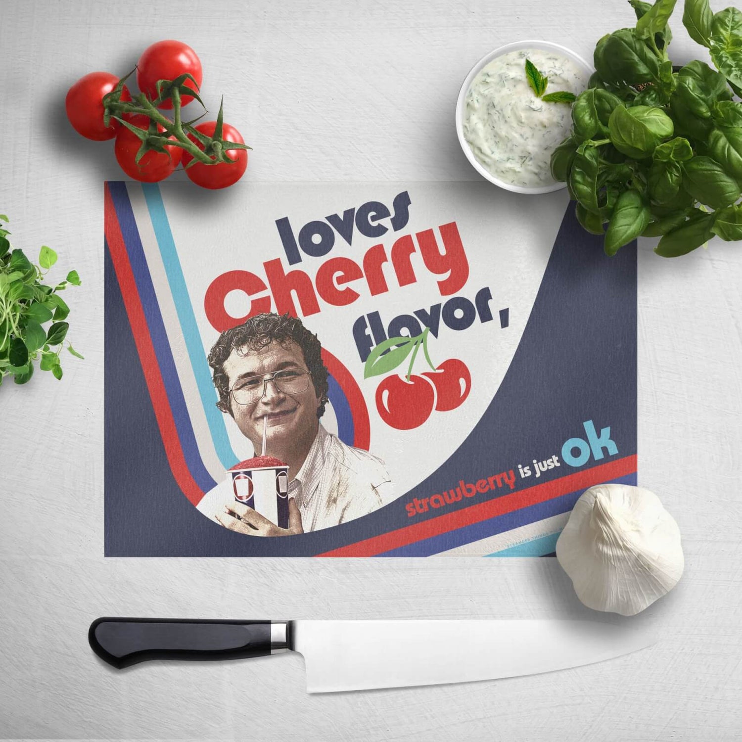 Stranger Things Cherry Flavour Chopping Board
