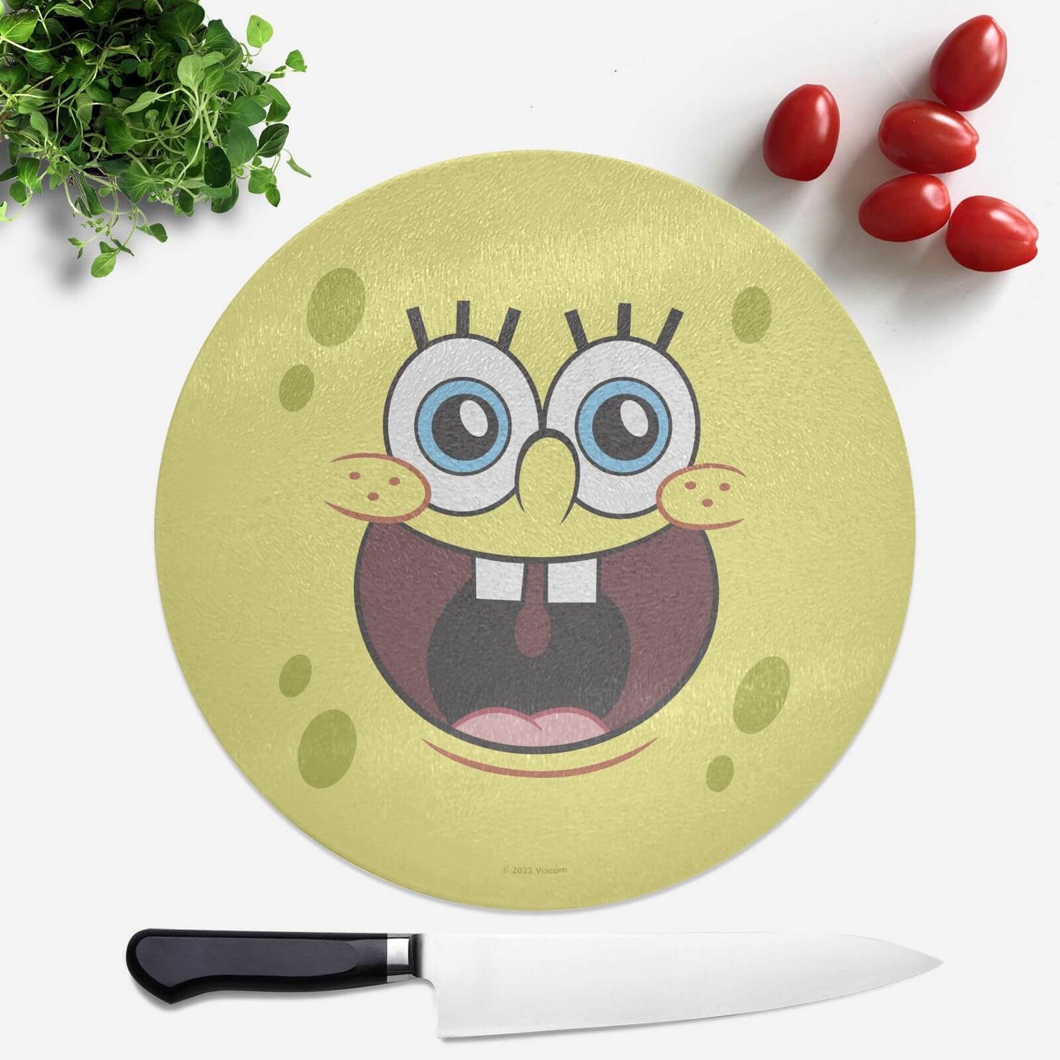 Spongebob Squarepants Face Round Chopping Board