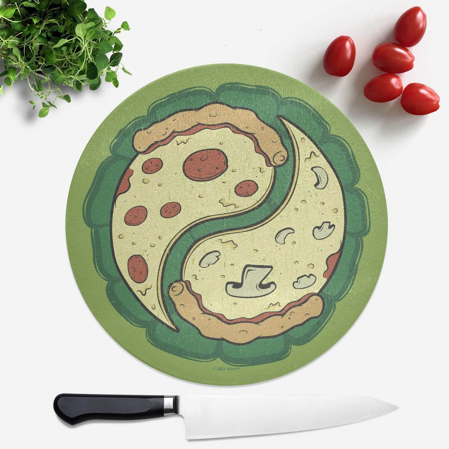 Teenage Mutant Ninja Turtles The World's Most Fearsome Fighting Team Round Chopping Board