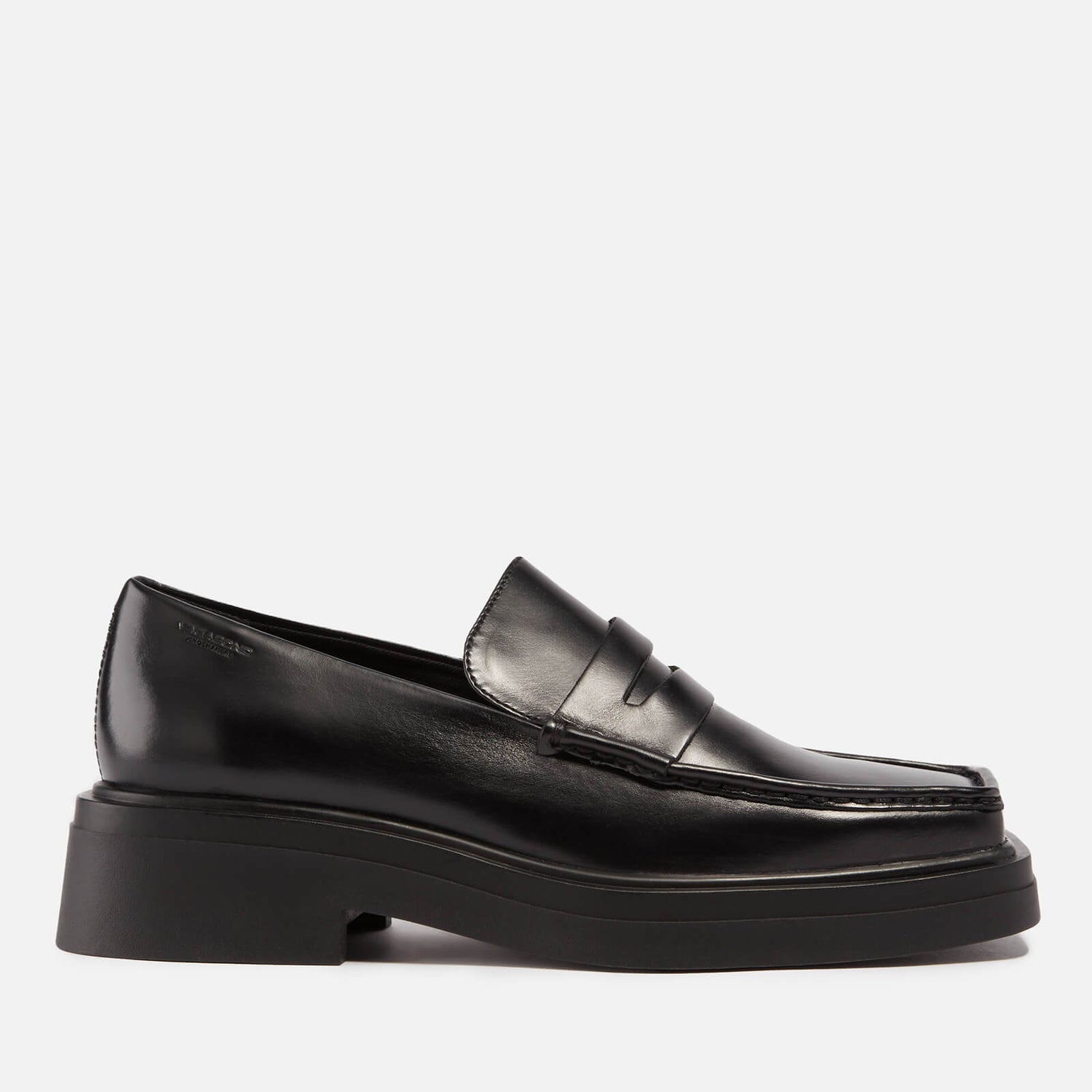 Vagabond Eyra Square Toe Leather Loafers - UK 7