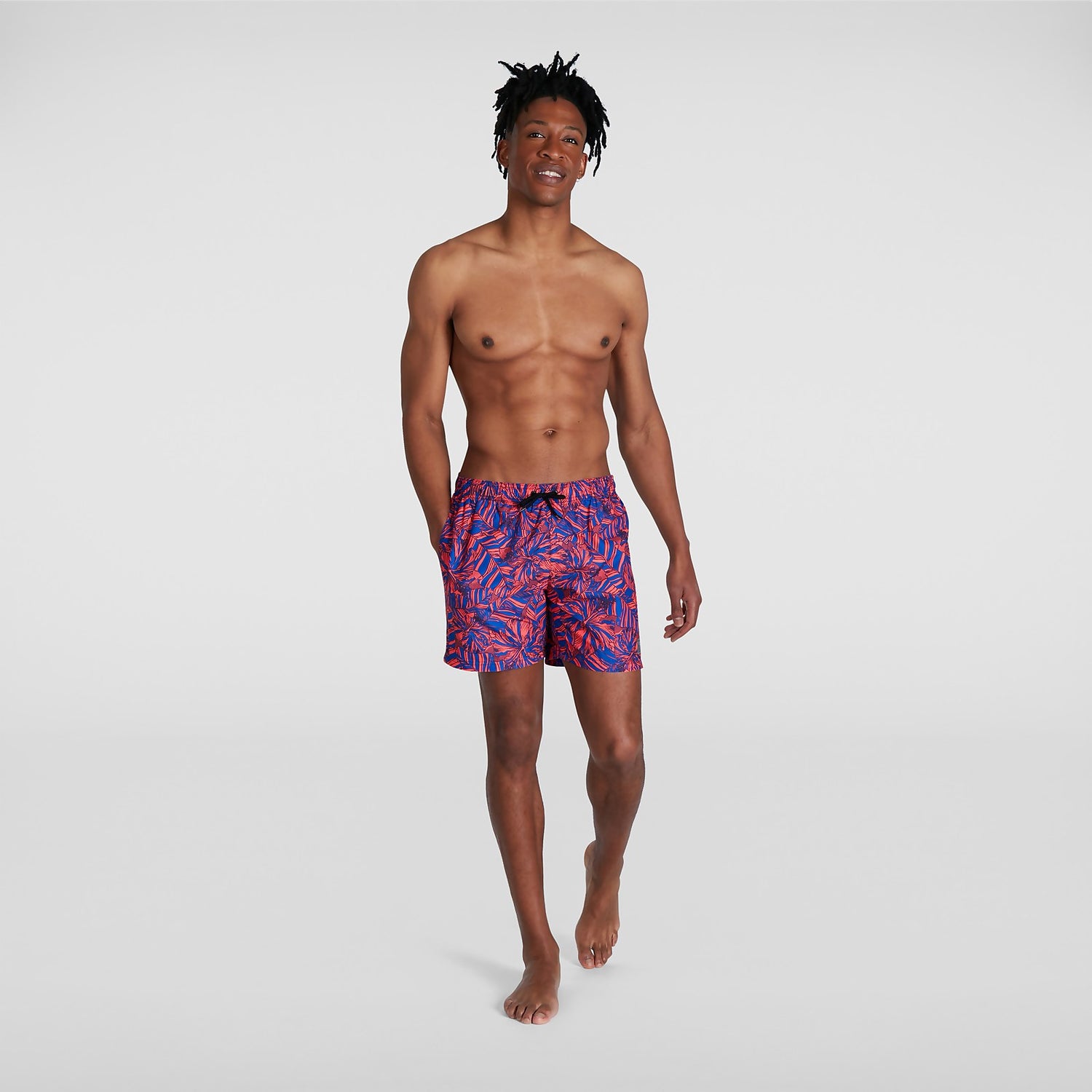 Short de bain Homme Printed Leisure 40 cm bleu rouge Speedo