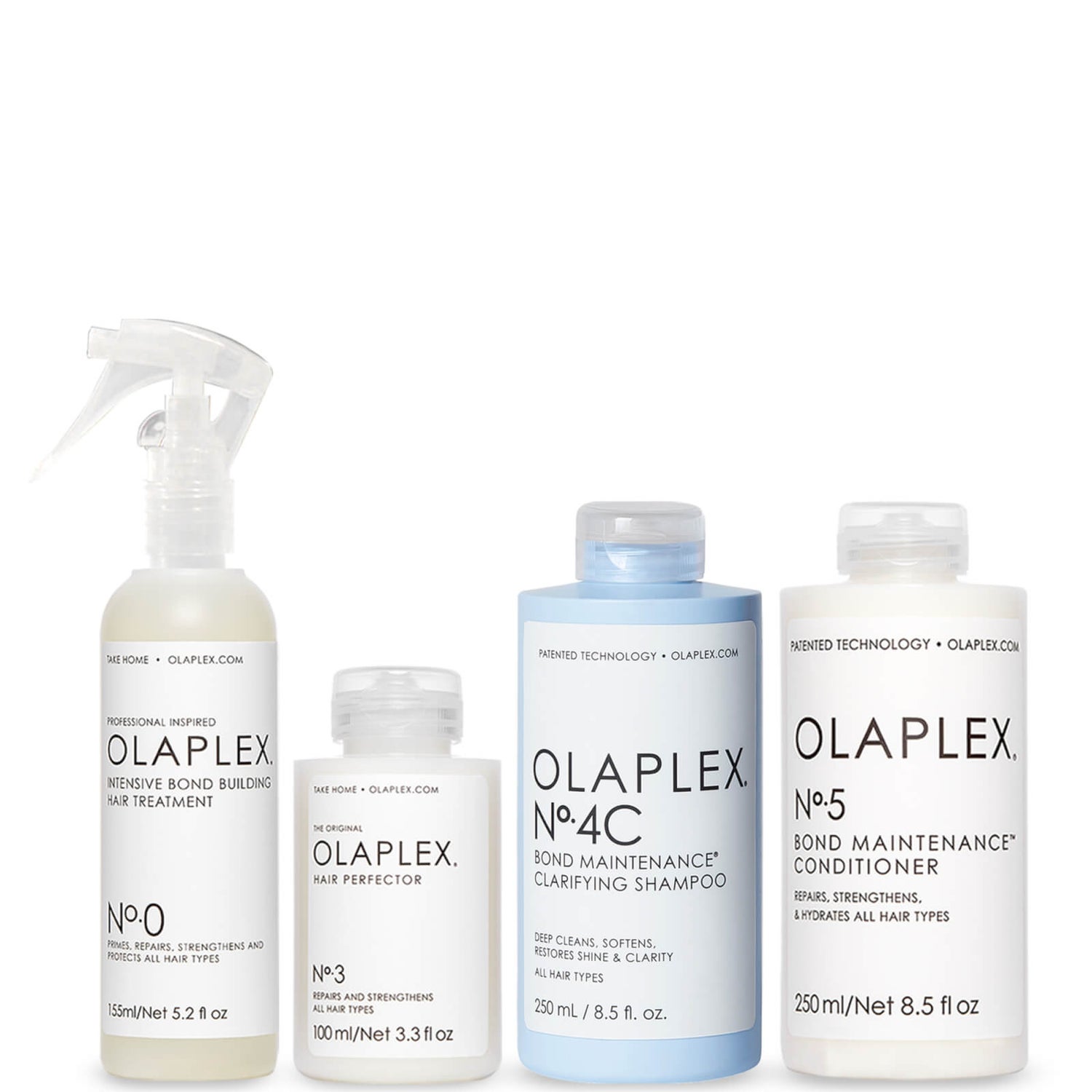 Superar Discriminación sexual Una buena amiga Olaplex Clarifying Shampoo Bundle No.0, No.3, No.4C and No.5 | LOOKFANTASTIC