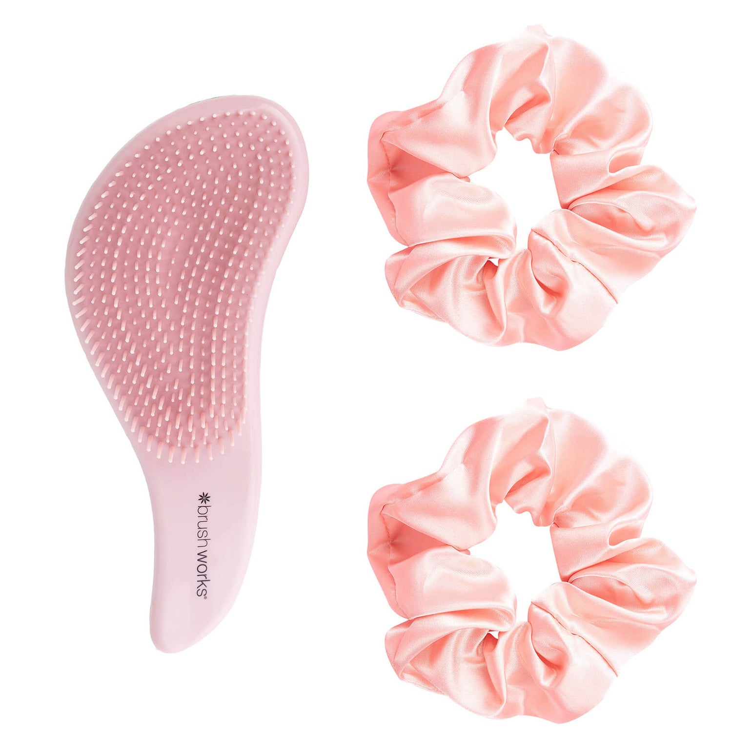 brushworks Detangling Brush and Scrunchie Set