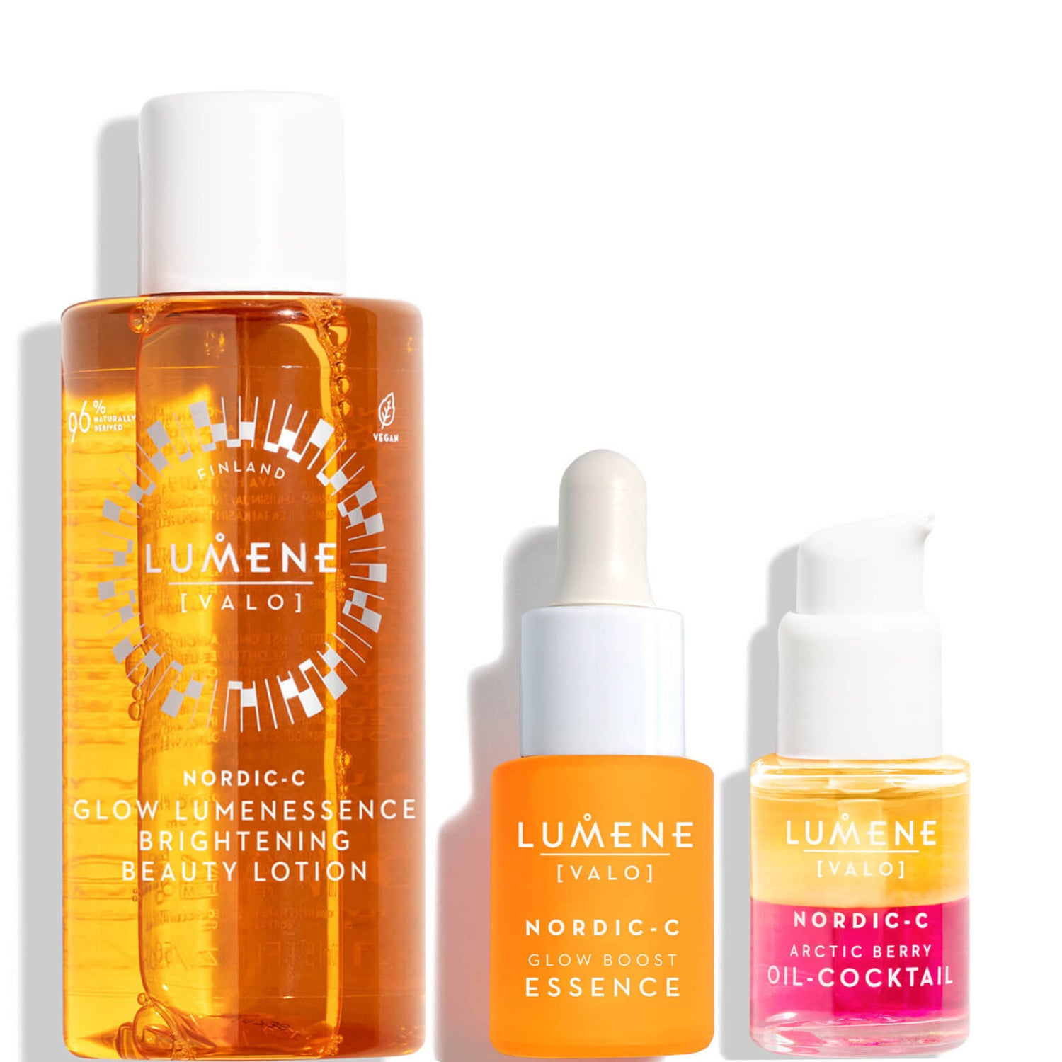 Lumene Nordic-C [Valo] Beauty Essentials Bundle