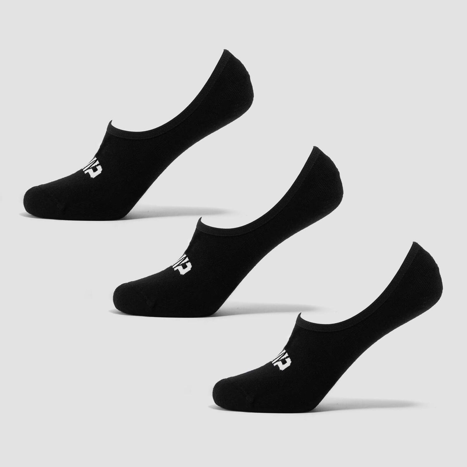 Unisex Κάλτσες Προπόνησης MP Invisible (Σετ των 3) - Μαύρο